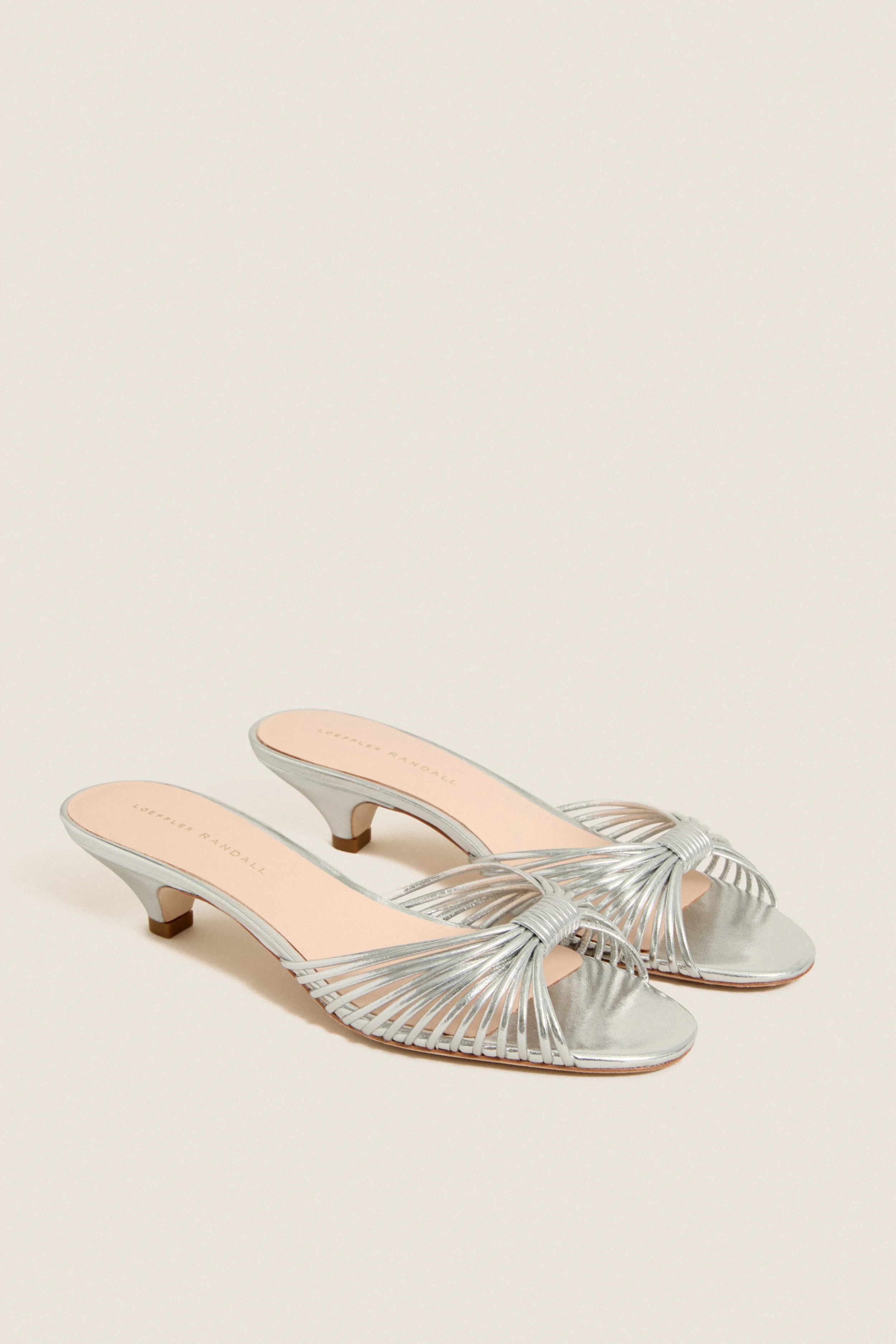 Silver Metallic Dixie Kitten Heels sold by Tuckernuck product image thumbnail 4