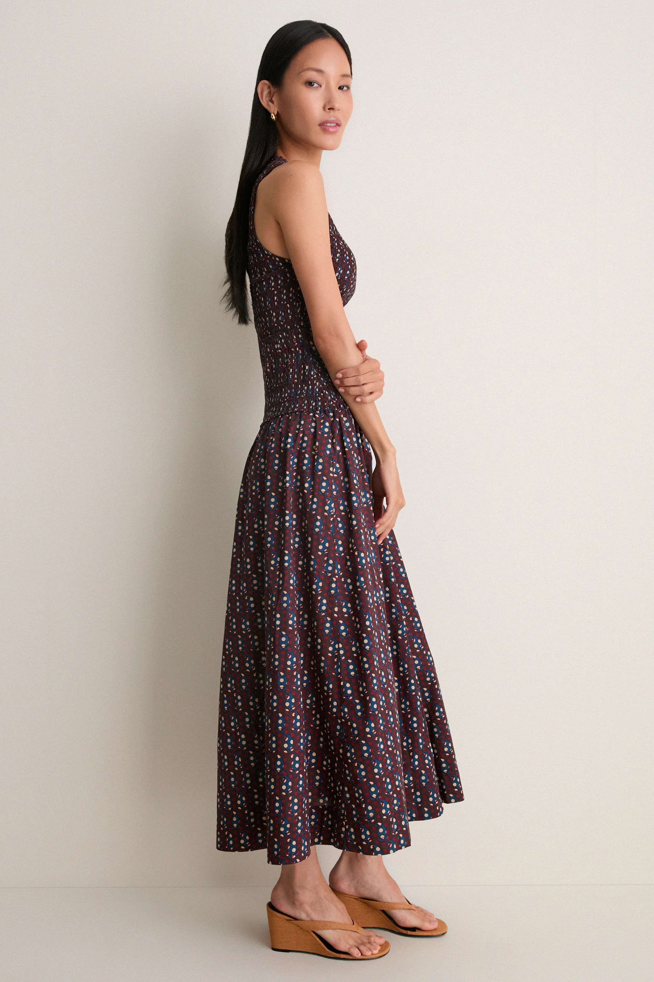 Block Print Polka Siempre Tank Maxi sold by Tuckernuck product image thumbnail 4