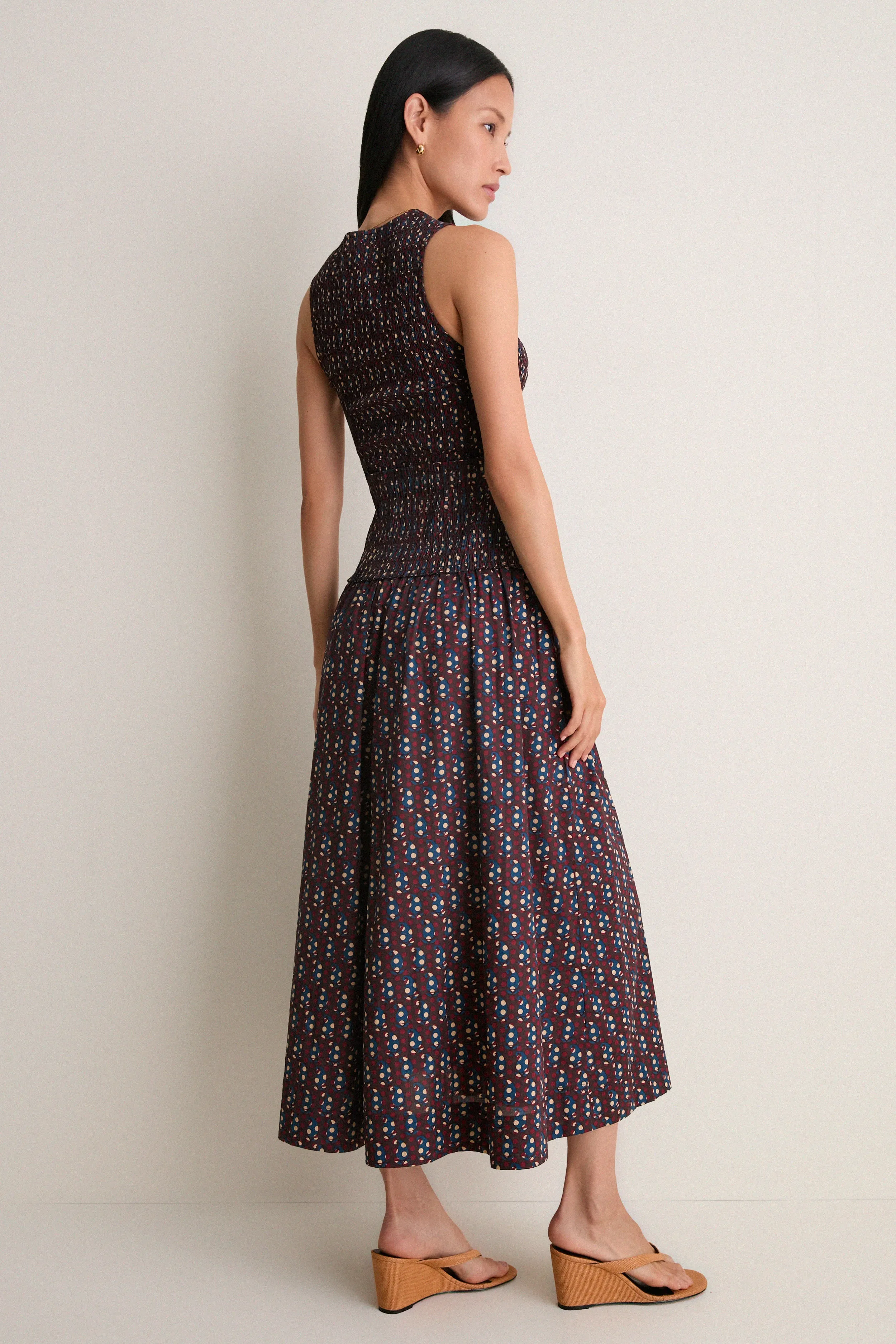 Block Print Polka Siempre Tank Maxi sold by Tuckernuck product image thumbnail 5