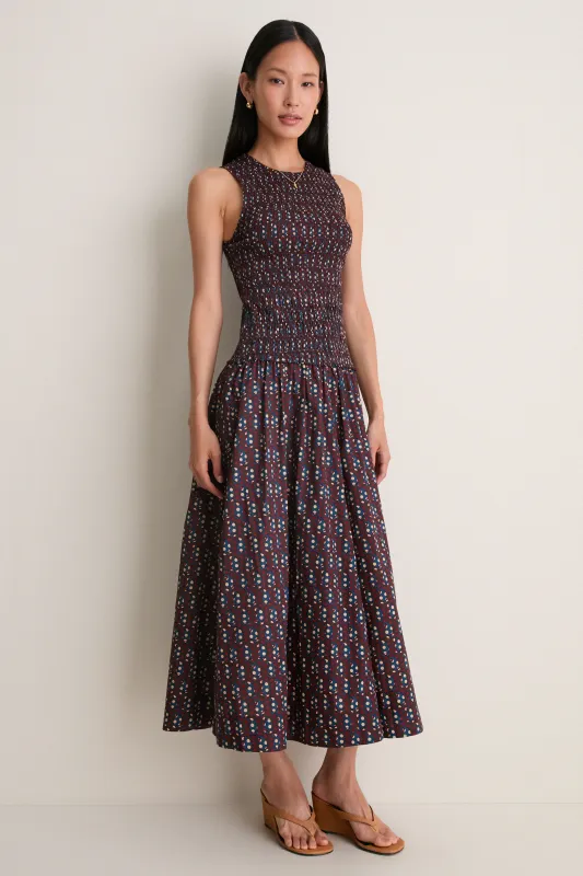 Block Print Polka Siempre Tank Maxi made by Apiece Apart