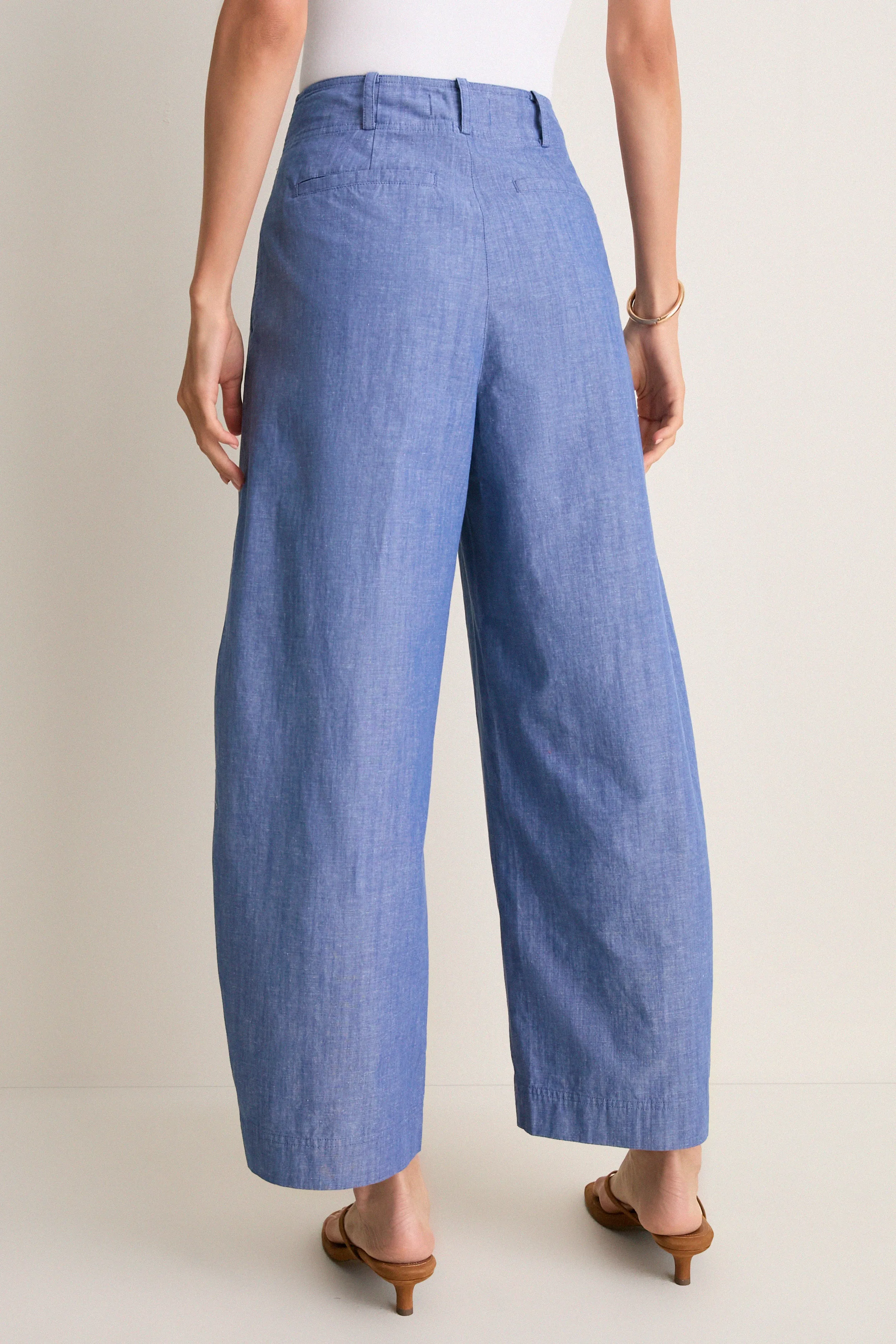 Chambray Bari Crop Trouser sold by Tuckernuck product image thumbnail 4