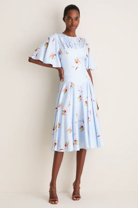 Blue Lily Orchid Risabelle Dress made by Emilia Wickstead