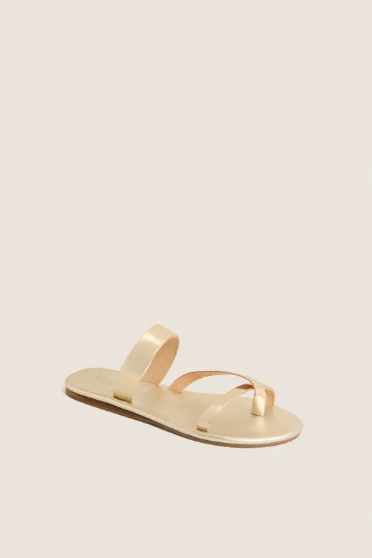 Gold Mirror Daphnae Sandals made by Ancient Greek Sandals
