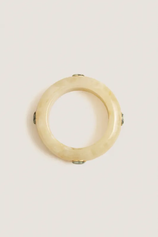 Yellow Turquoise Noa Stone Cuff made by Tuckernuck