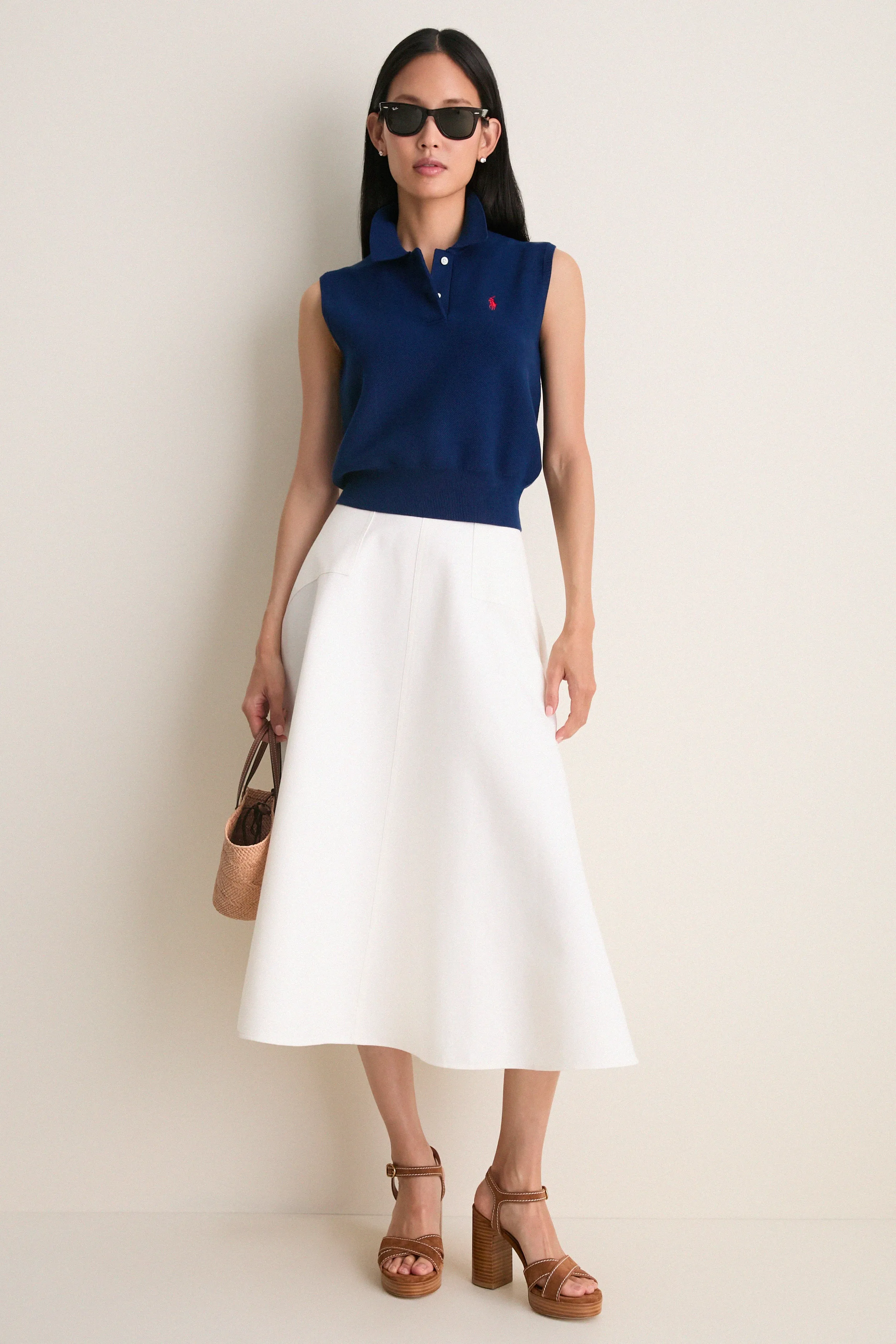 East Side Royal Cotton Sleeveless Polo Knit sold by Tuckernuck product image thumbnail 3
