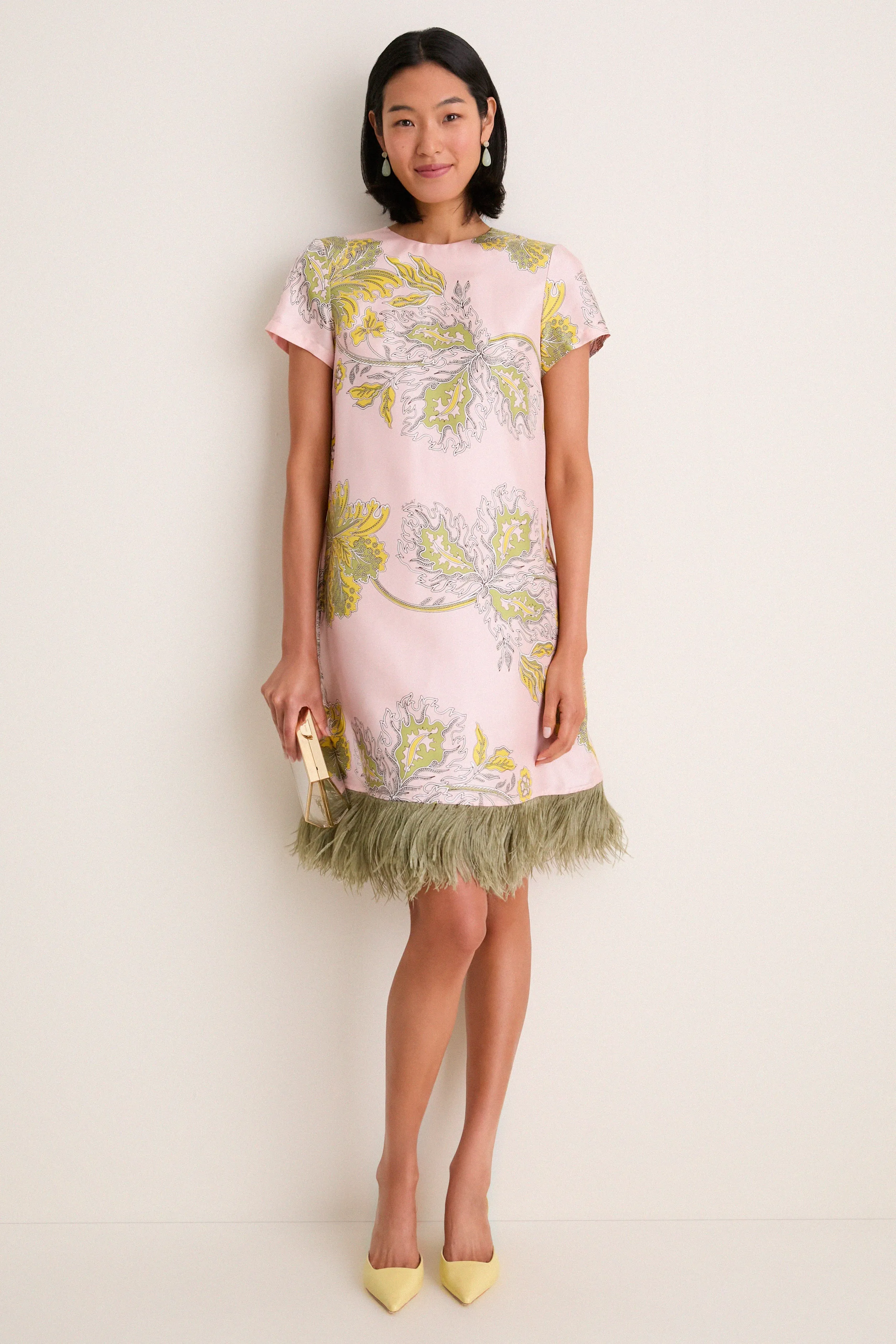 Swathe Mini Swing Dress with Feathers sold by Tuckernuck product image thumbnail 3