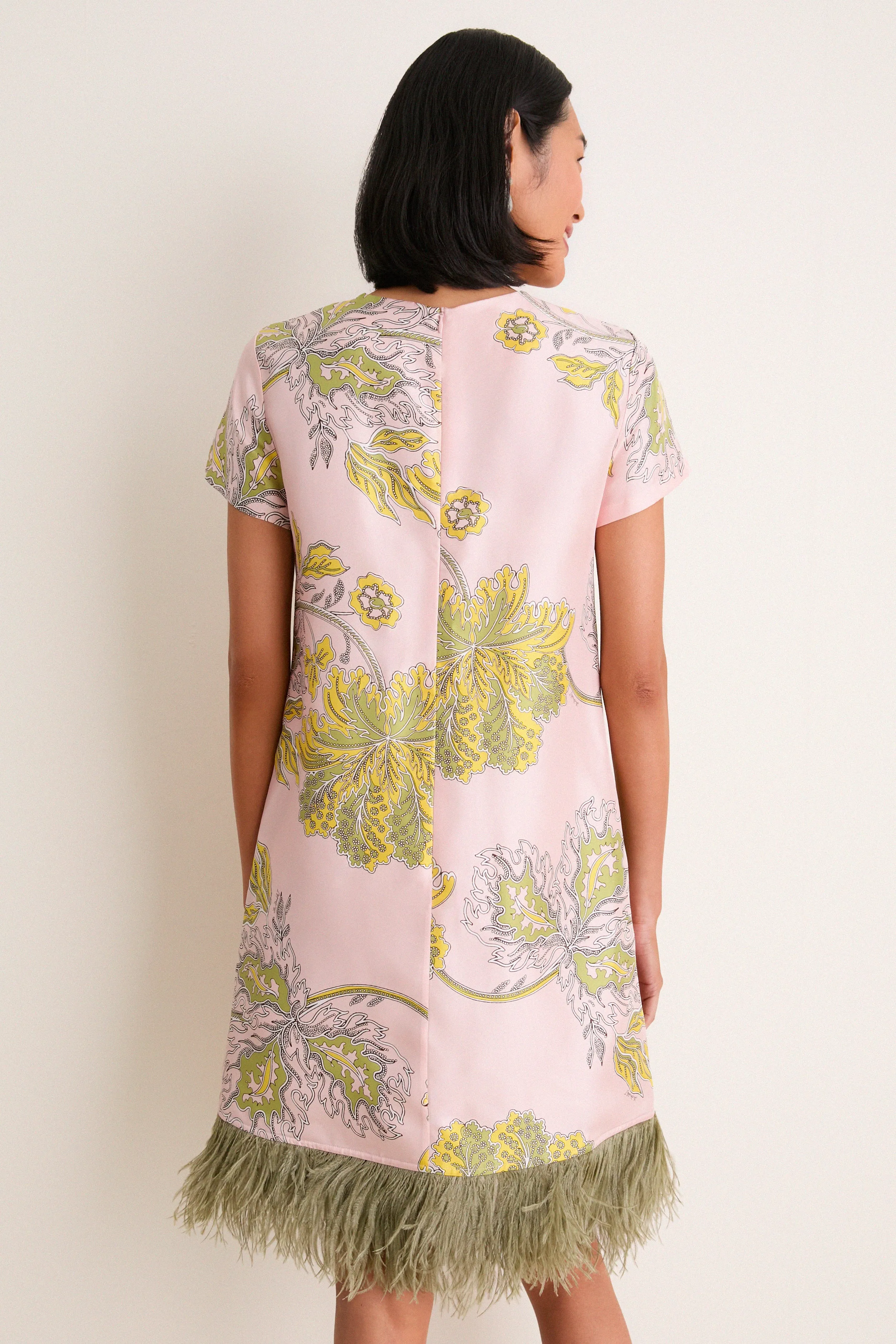 Swathe Mini Swing Dress with Feathers sold by Tuckernuck product image thumbnail 5