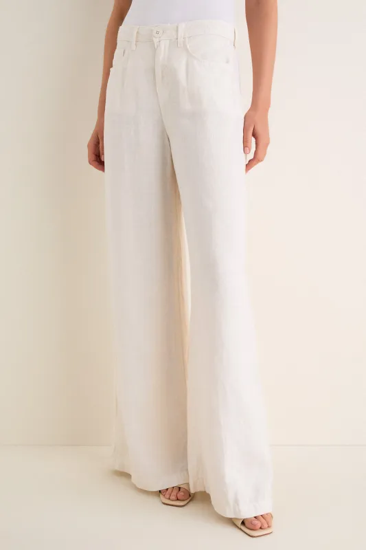 Vintage White Amara High Rise Wide Leg made by L'AGENCE