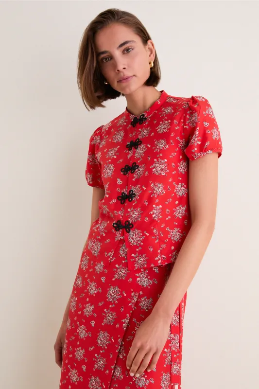 Red Louisa Top made by Ciao Lucia