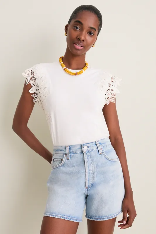 Cream Gwen Tee made by Love The Label