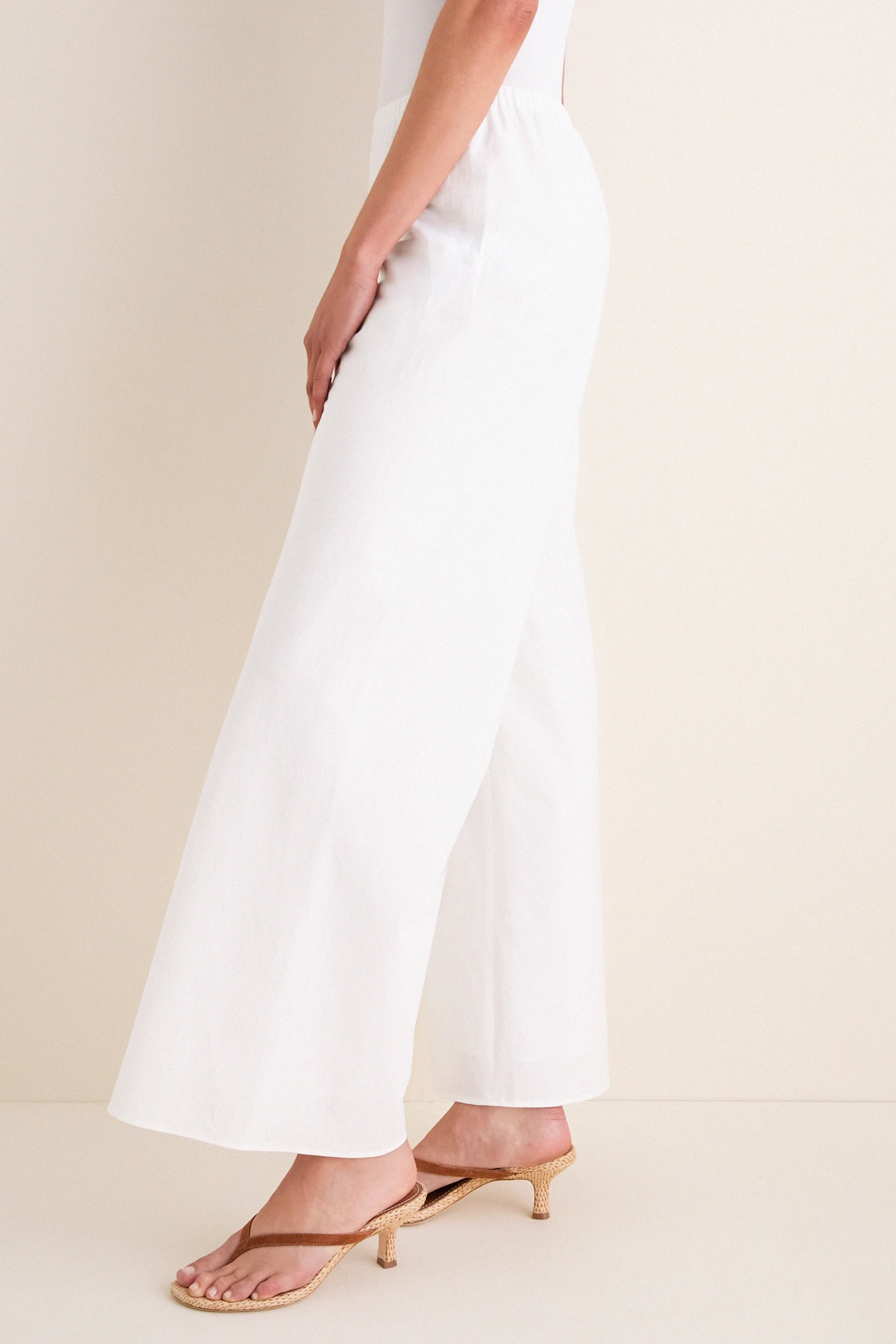 White Cotton Poplin Colby Pant sold by Tuckernuck product image thumbnail 3