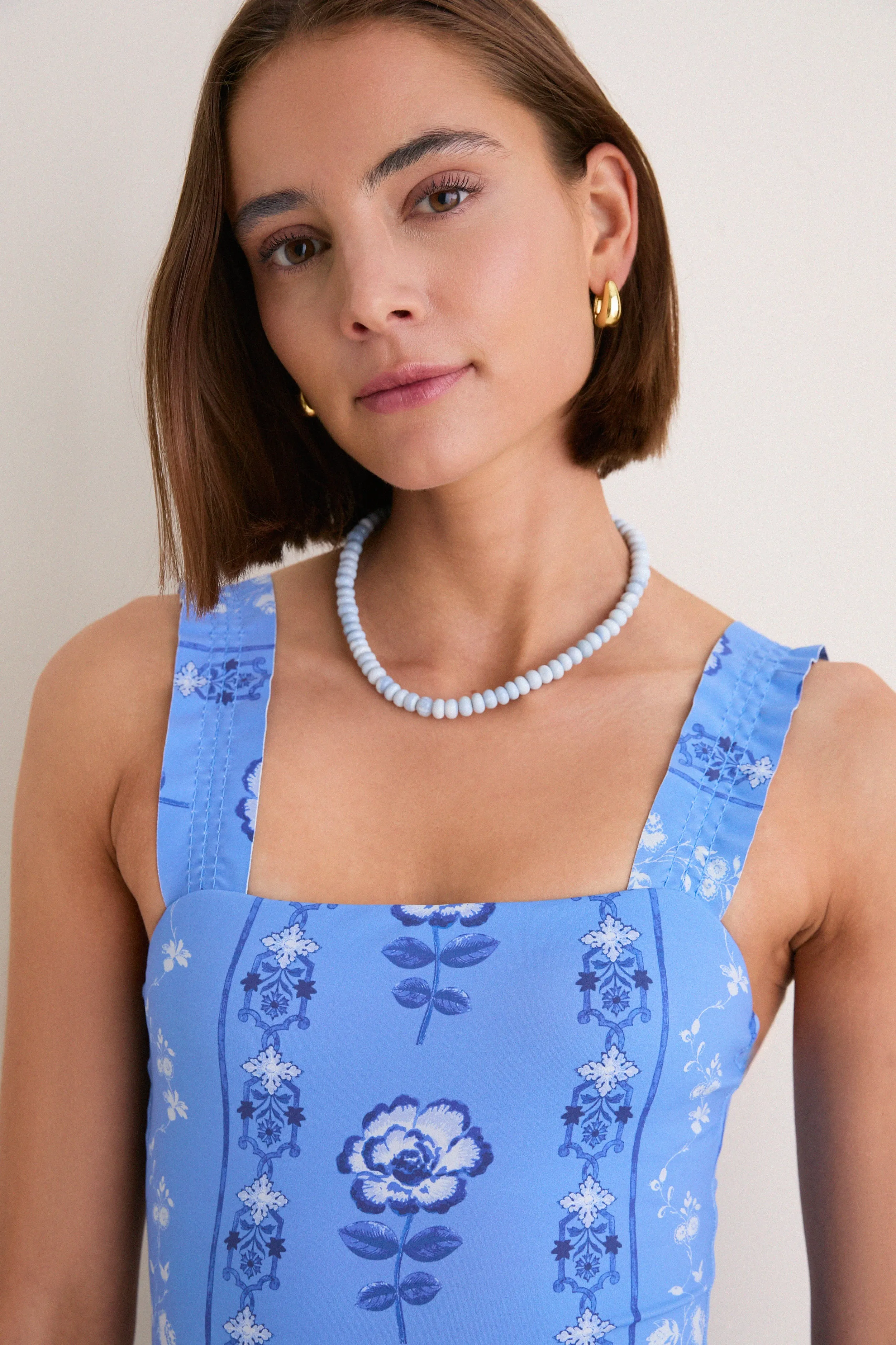 Arcadia Border Blue Teagan One Piece sold by Tuckernuck product image thumbnail 5