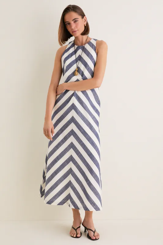 Villa Stripe Cotton Portia Dress made by Tuckernuck