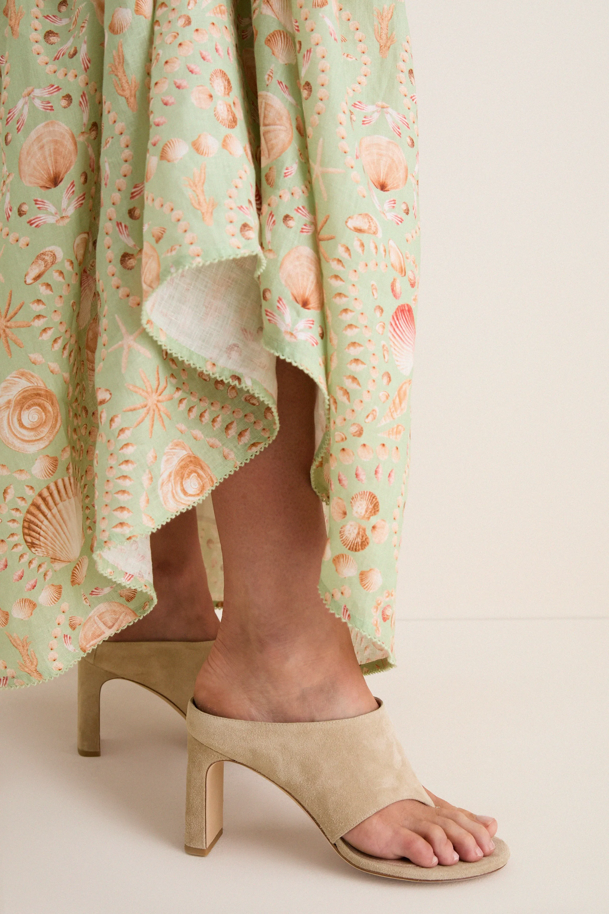 Sea Moss Sport Suede Babette Thong 85 Heels sold by Tuckernuck product image thumbnail 2