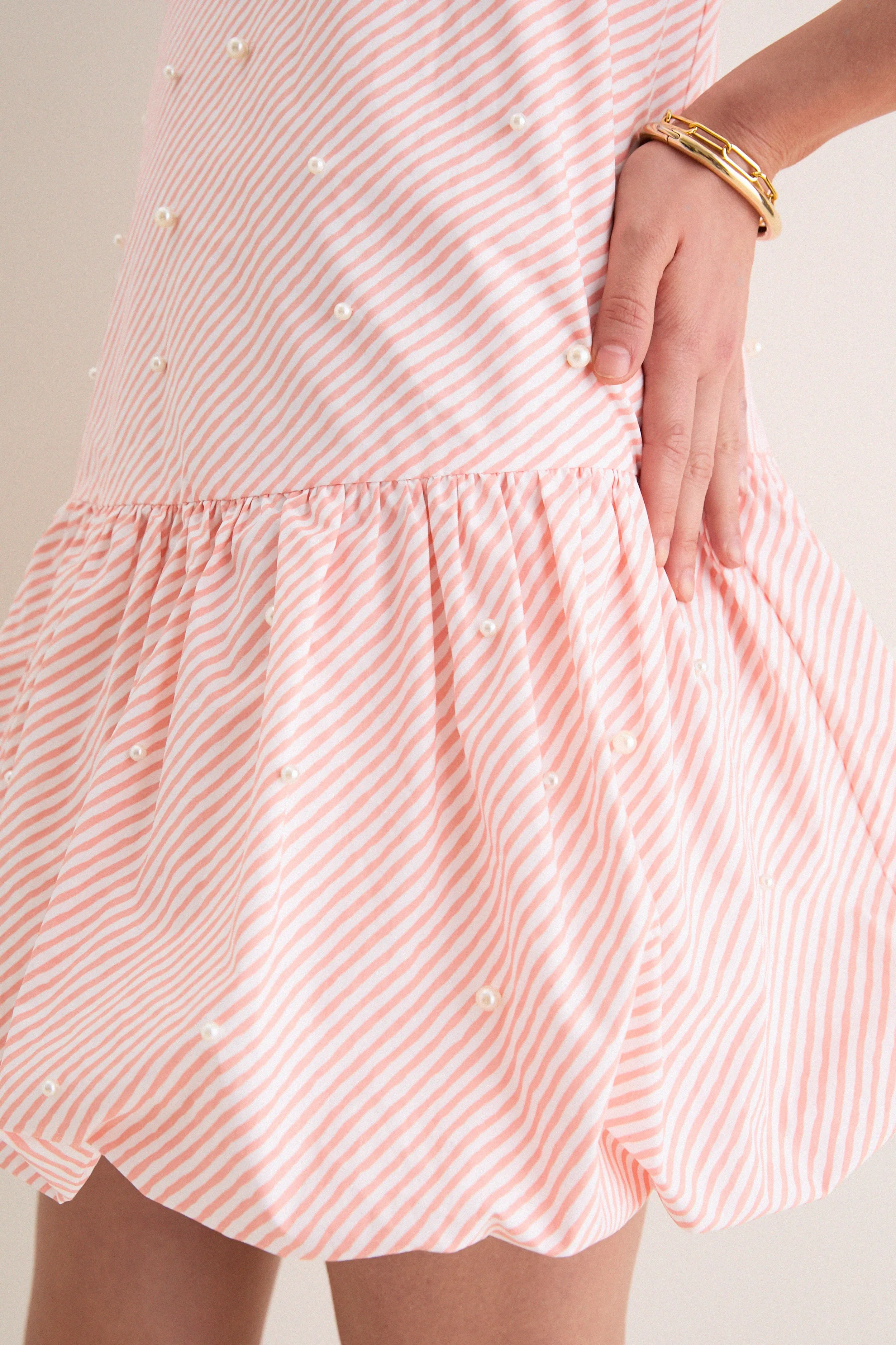 Peach Ivory Aurora Sleeveless Mini Dress sold by Tuckernuck product image thumbnail 2