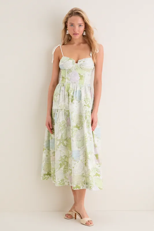 Ivory Olive Blair Midi Dress made by En Saison