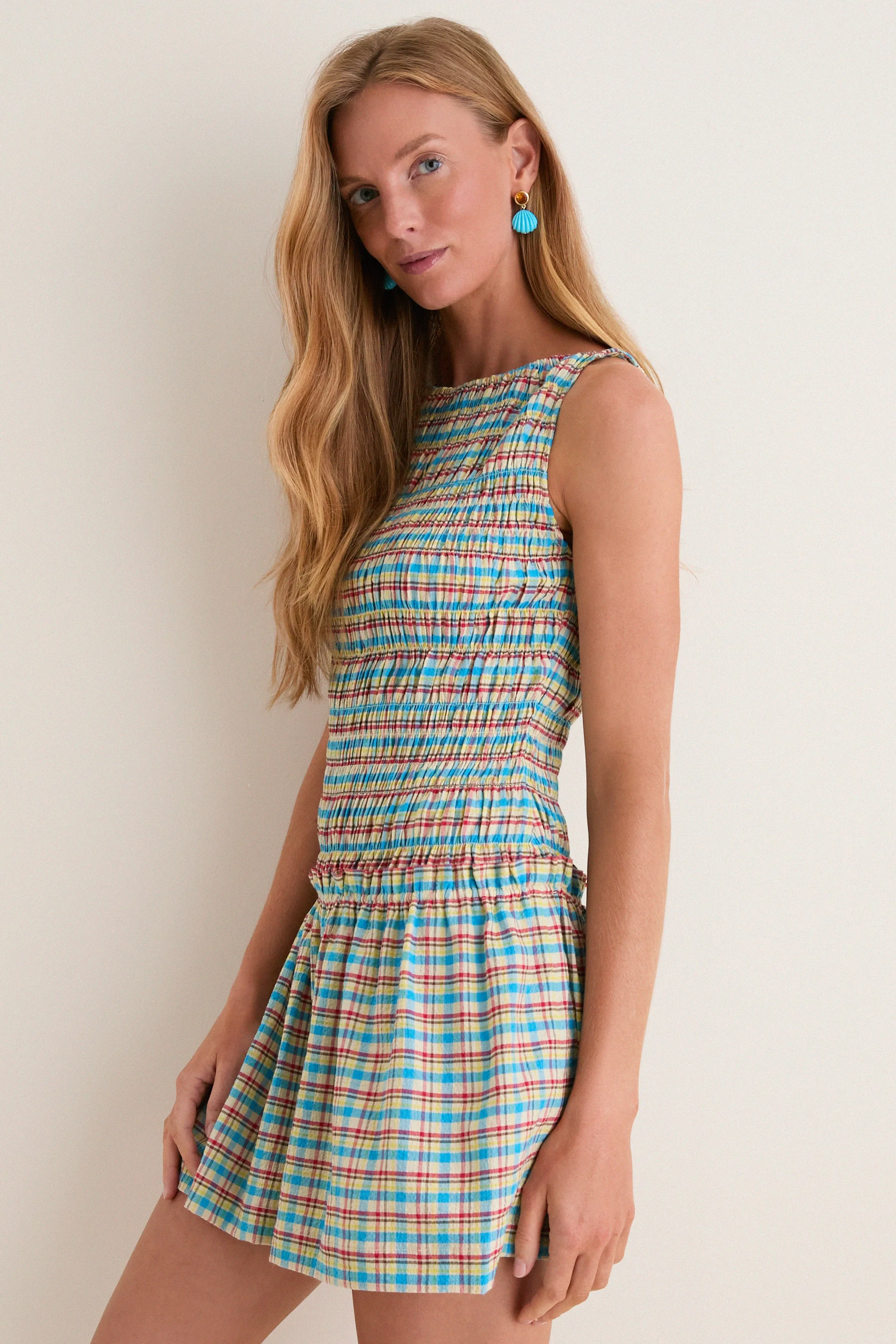 Sofia Check Gala Mini Dress sold by Tuckernuck product image thumbnail 3