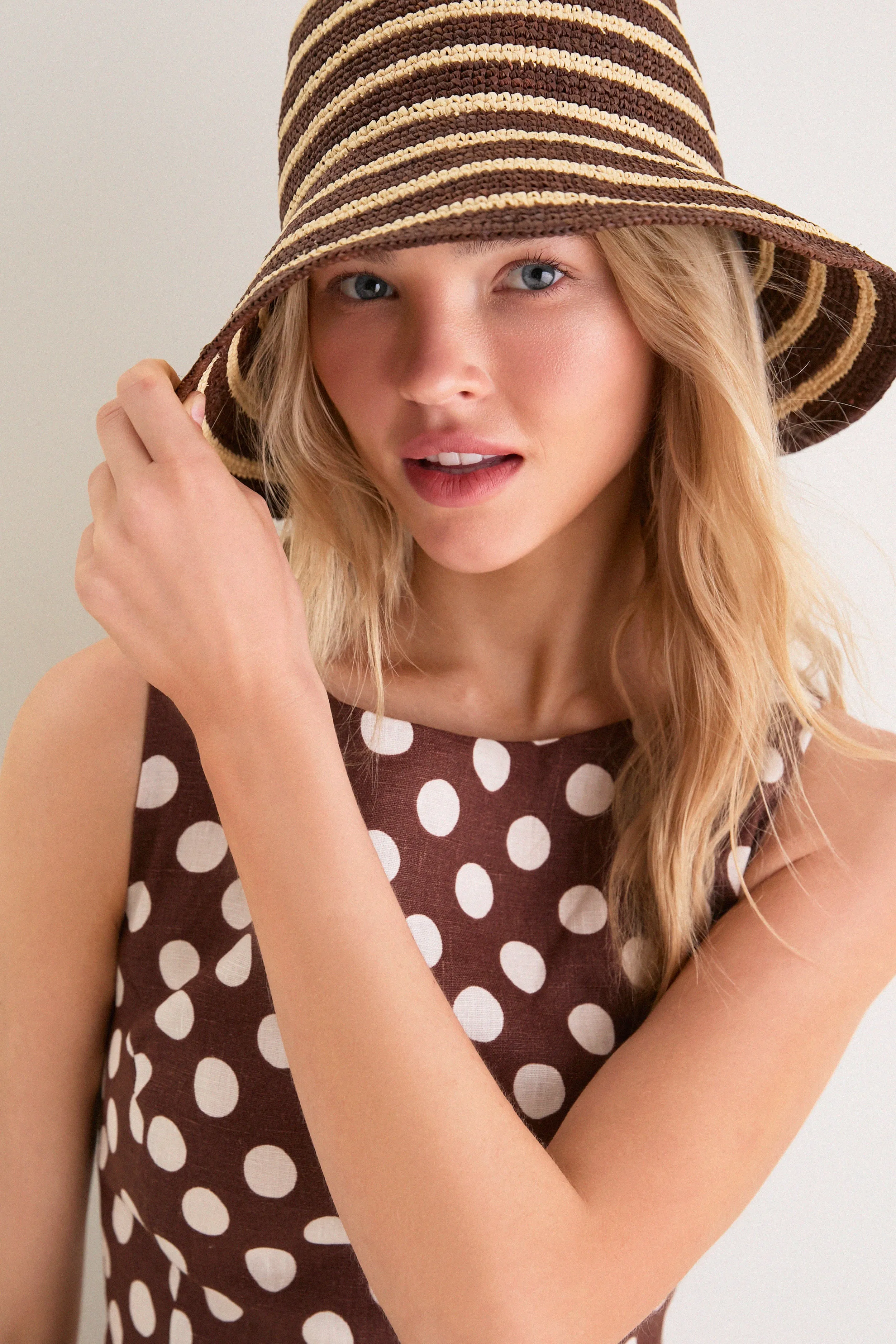 Walnut Stripe Felix Hat sold by Tuckernuck product image thumbnail 2