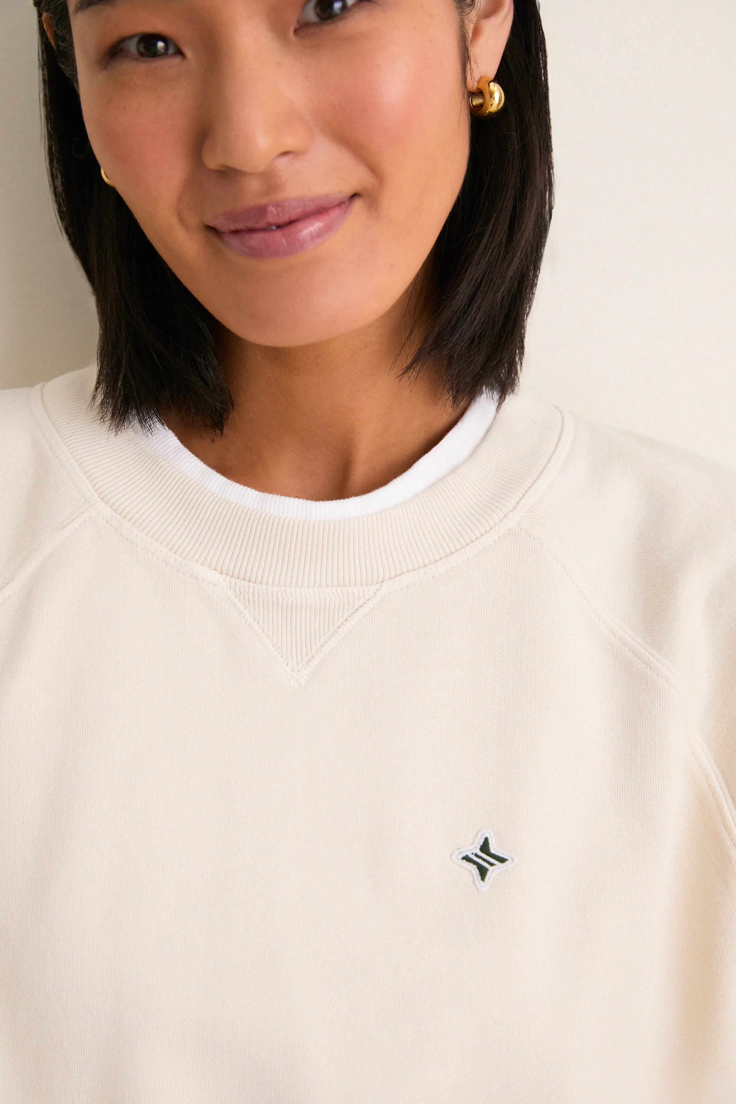 Women's Oversized Ecru French Terry Sandbar Sweatshirt sold by Tuckernuck product image thumbnail 5