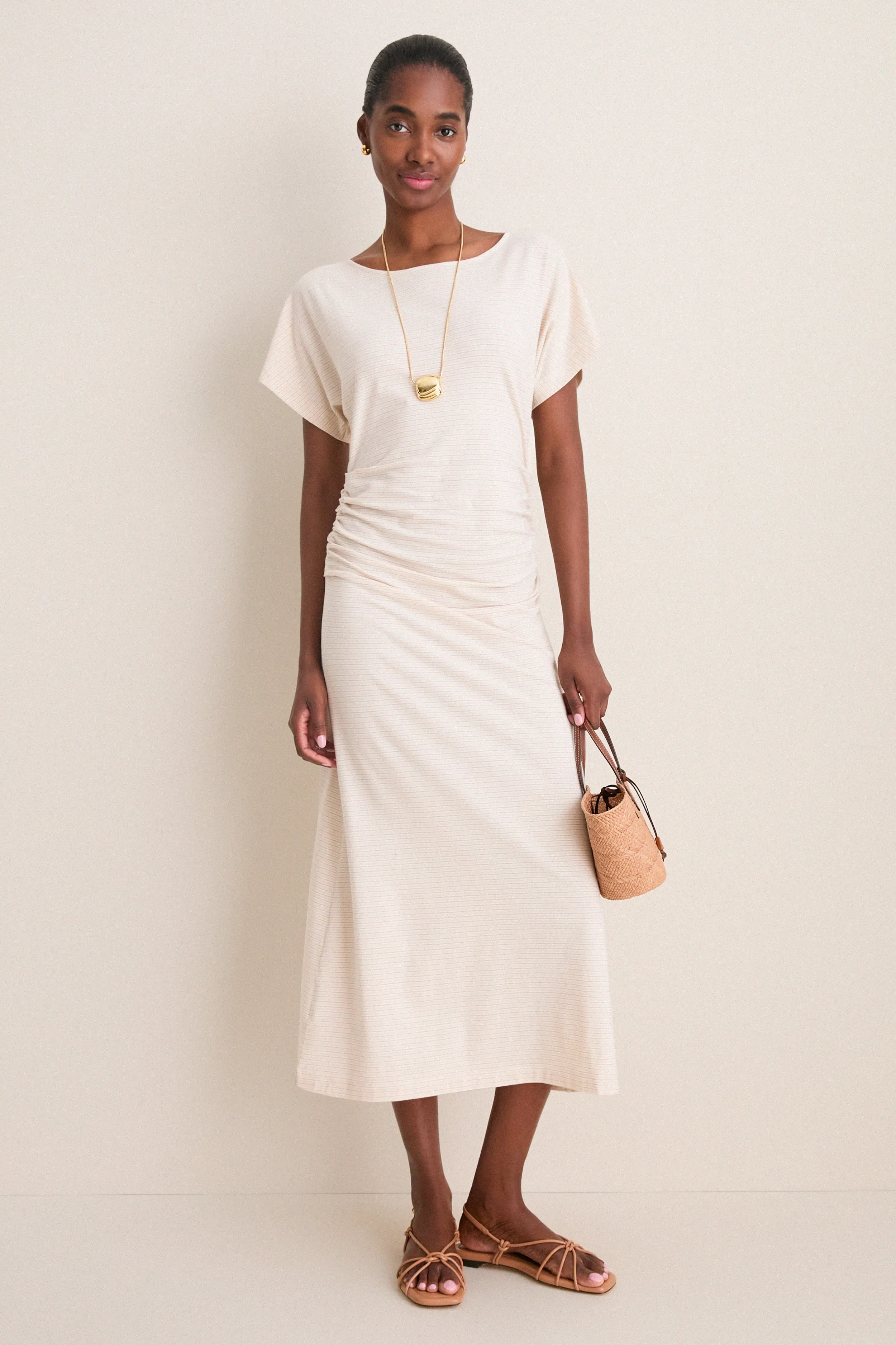 Cream Stripe Jersey Cassia Dress sold by Tuckernuck product image thumbnail 4