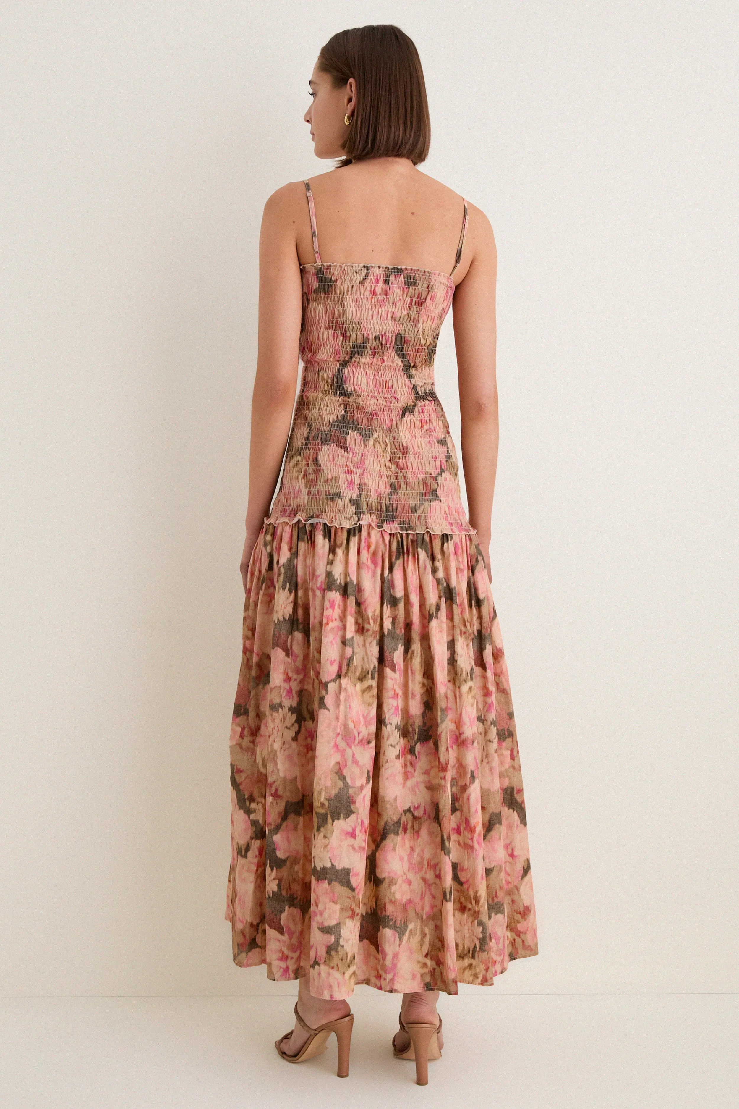 Heirloom Rose Lucia Ruched Maxi Dress sold by Tuckernuck product image thumbnail 5