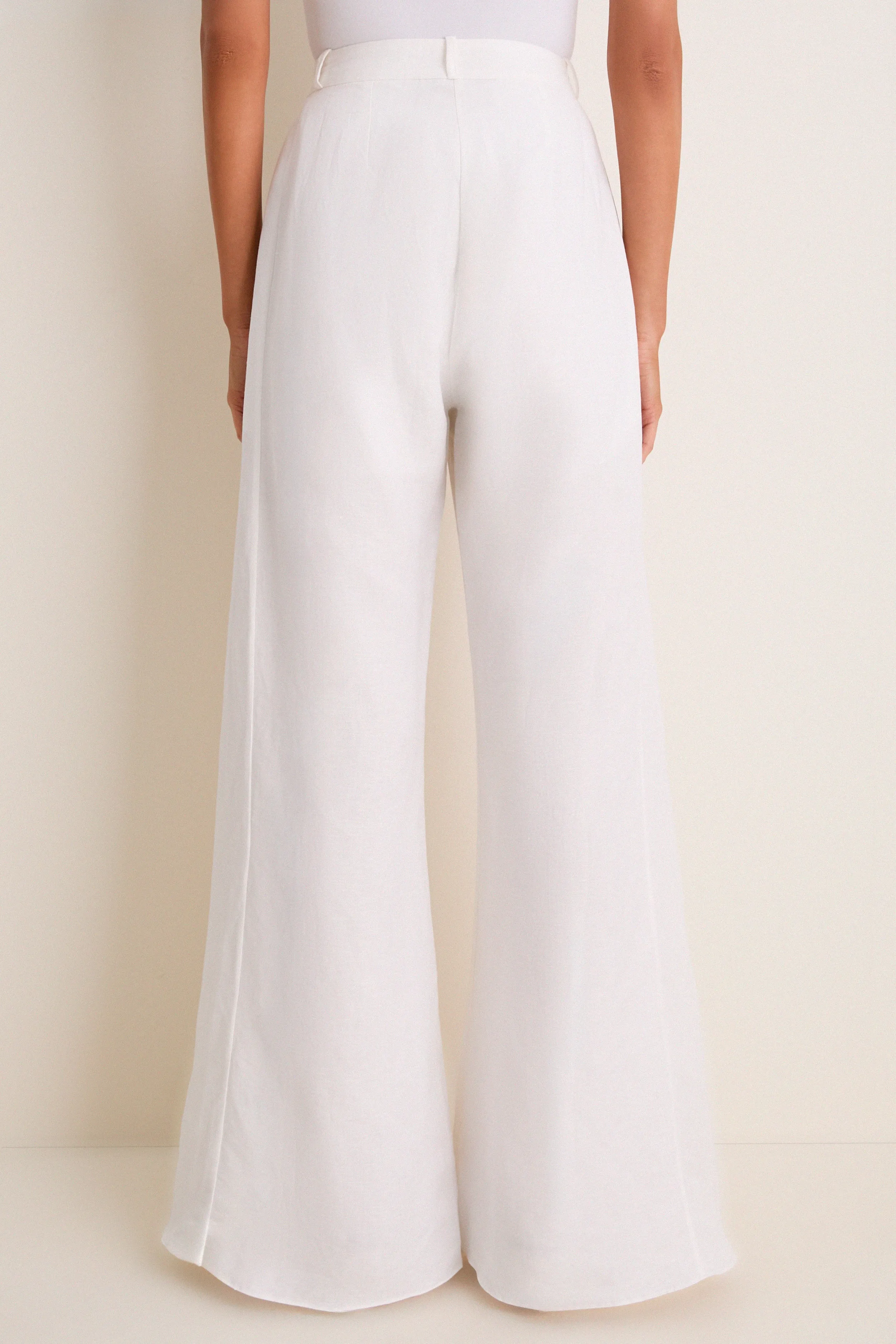 White Timeless Wide Leg Pants sold by Tuckernuck product image thumbnail 4
