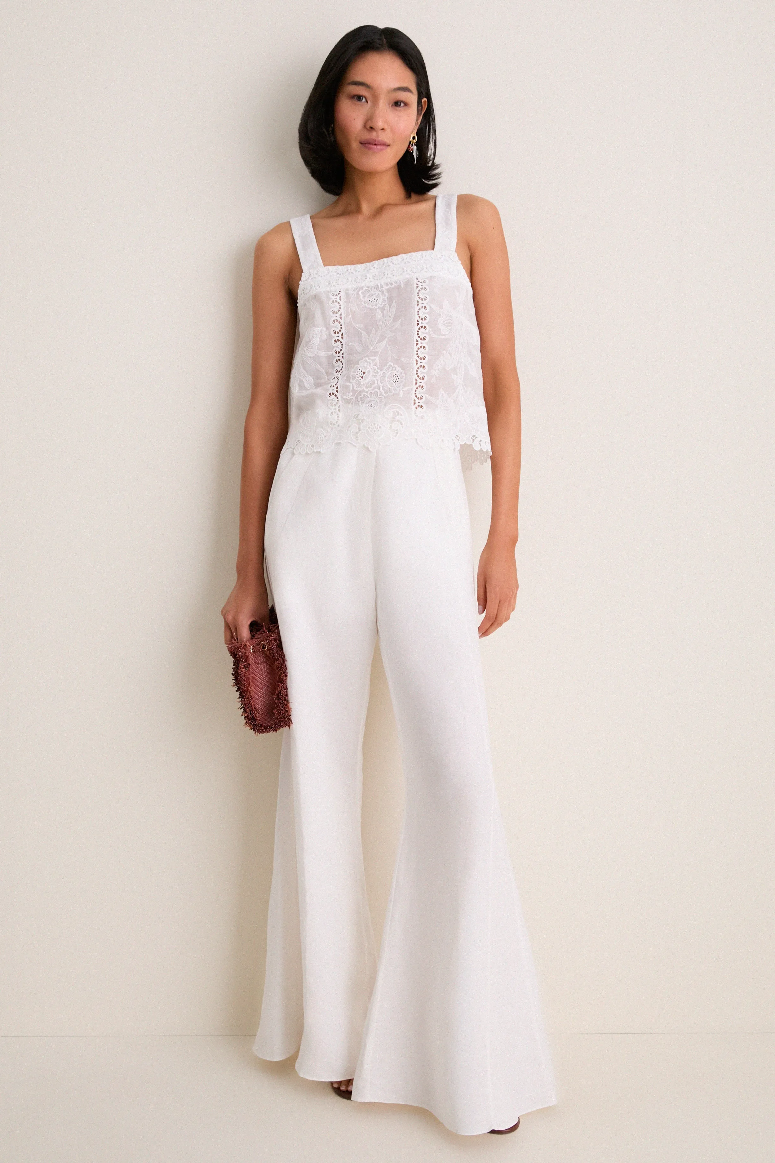 White Timeless Wide Leg Pants sold by Tuckernuck product image thumbnail 2