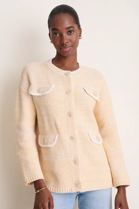 Chamomile Knit Logan Cardigan made by Pomander Place