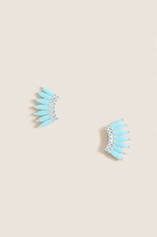 Exclusive Turquoise Petite Savannah Earrings made by Mignonne Gavigan