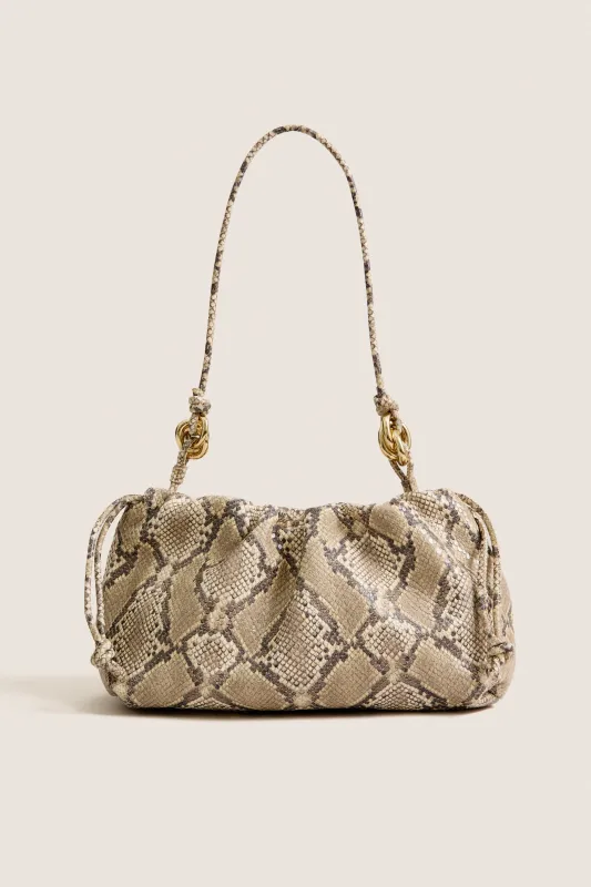 Embossed Snake Leather Kiri Bag made by Loeffler Randall