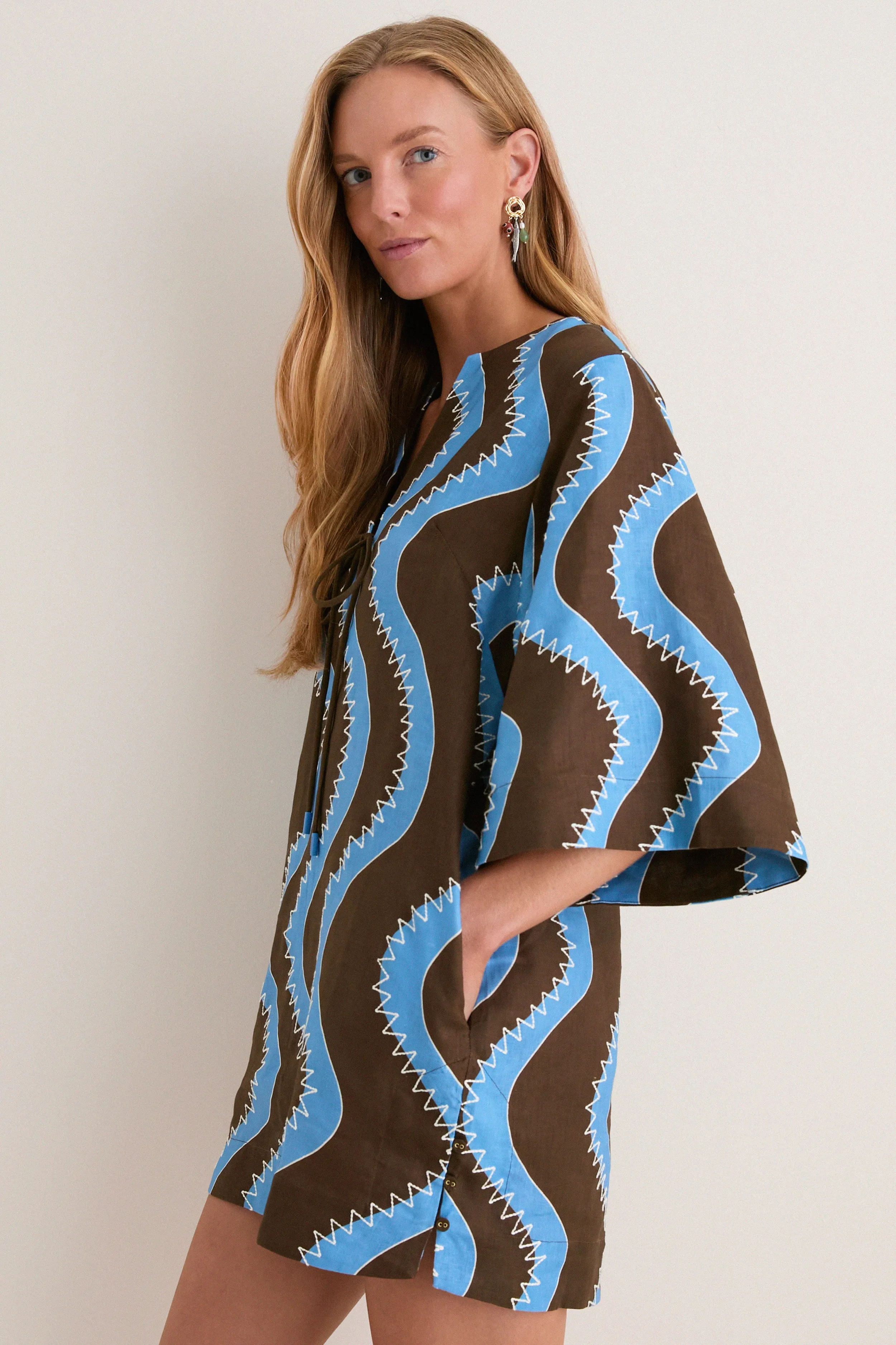 Blue Frankie Mini Dress sold by Tuckernuck product image thumbnail 3