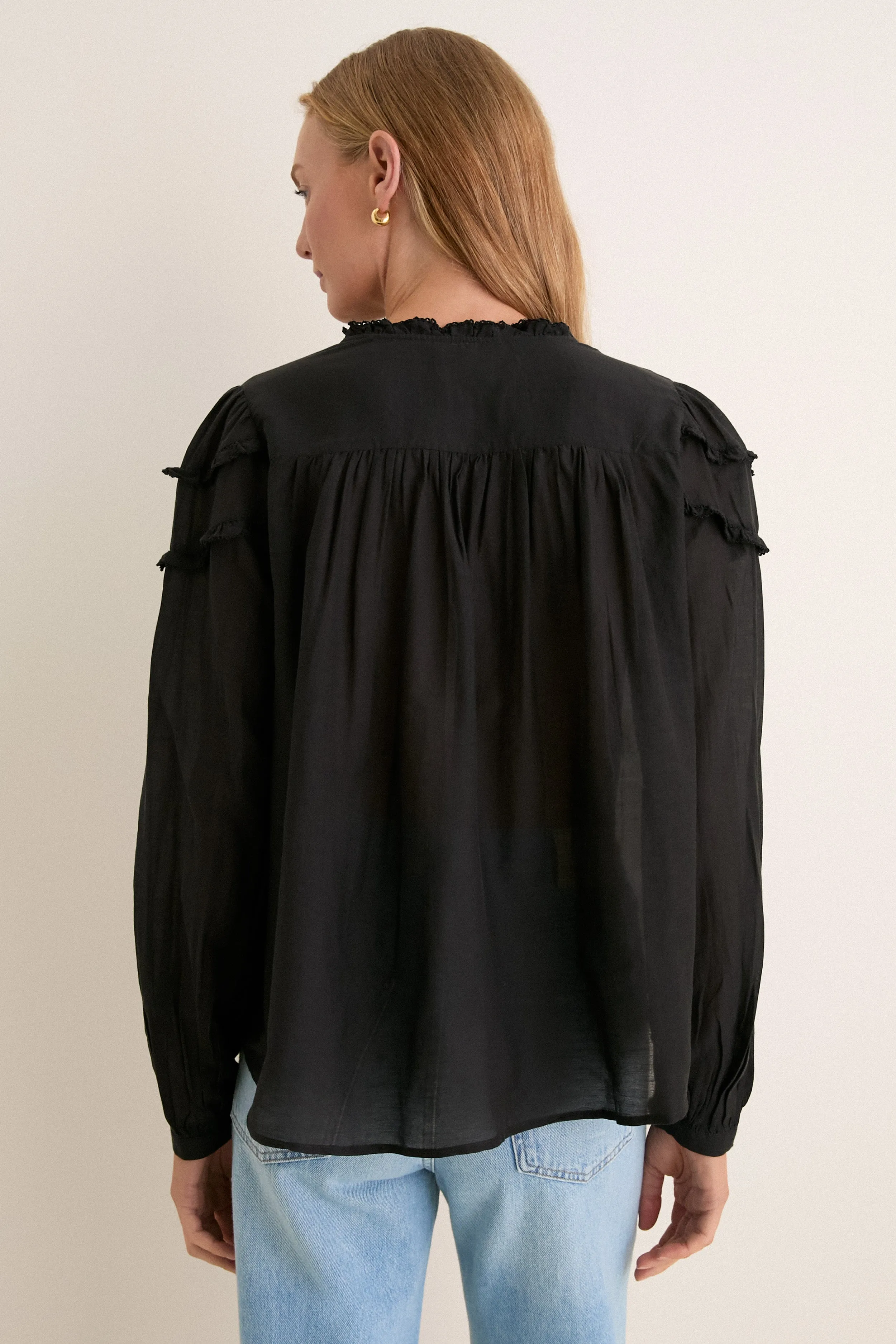 Black Christa Blouse sold by Tuckernuck product image thumbnail 5