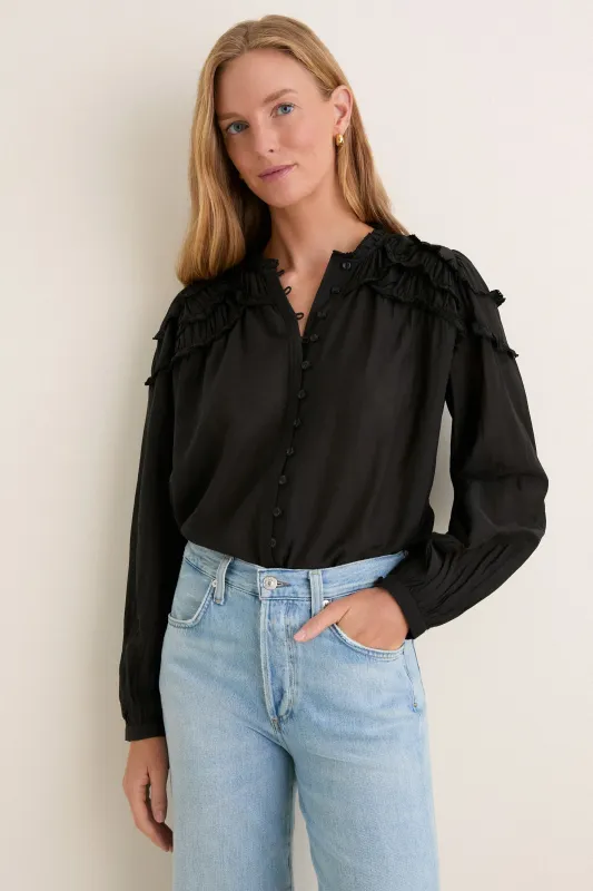 Black Christa Blouse made by Tuckernuck