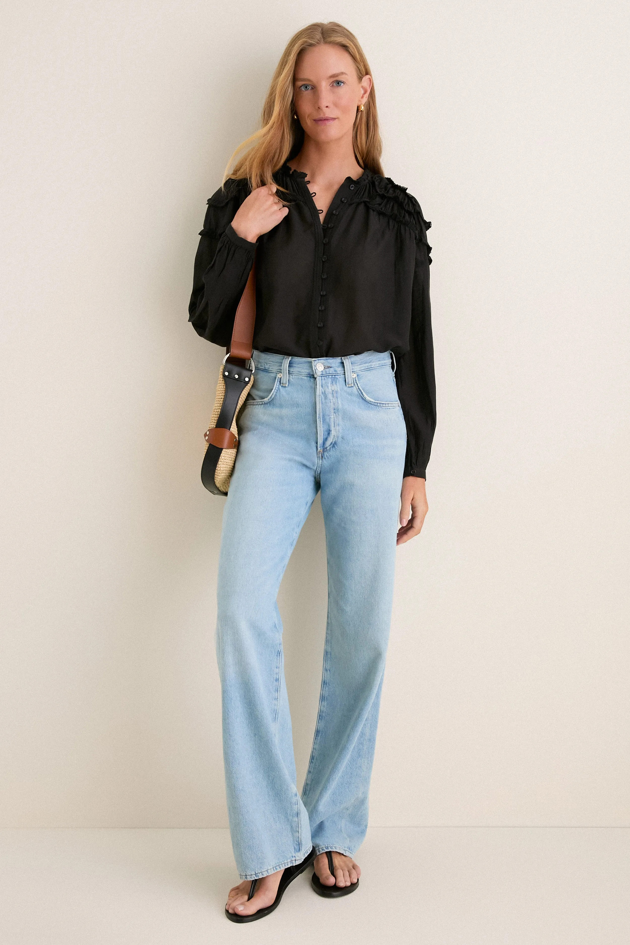 Black Christa Blouse sold by Tuckernuck product image thumbnail 3