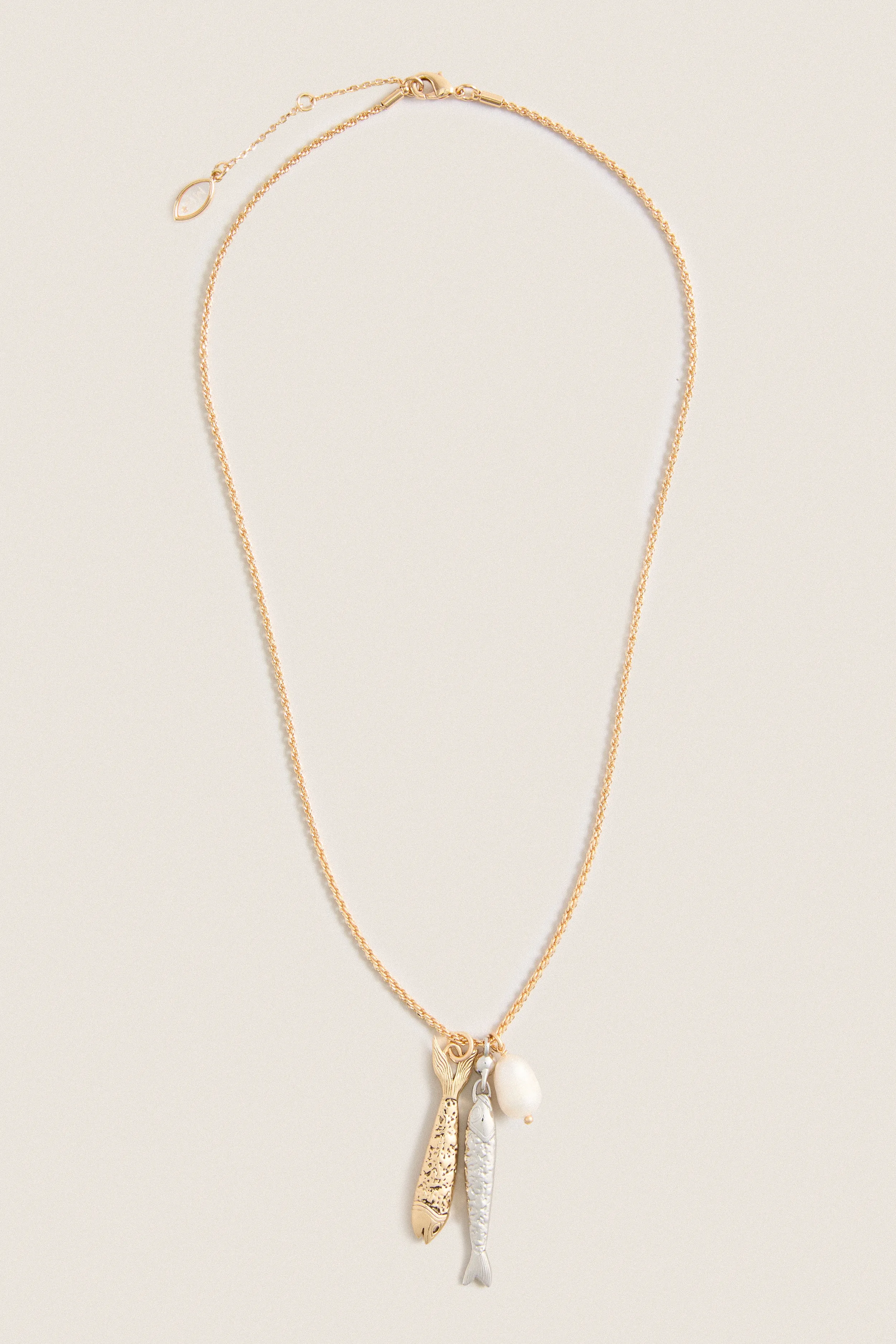 Gold and Silver Sardina Necklace sold by Tuckernuck