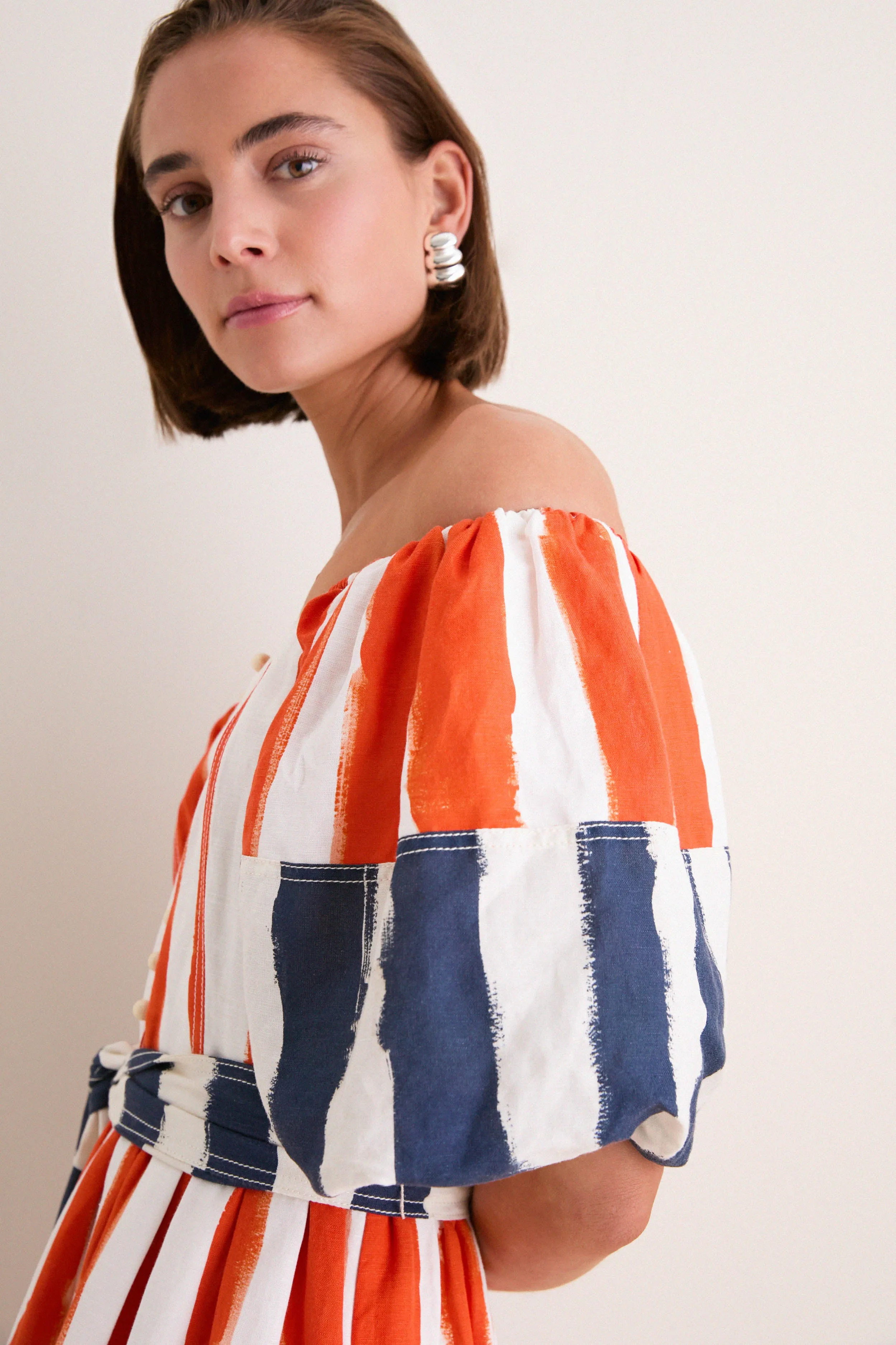 Lighthouse Stripe Red Lucy Dress sold by Tuckernuck product image thumbnail 2