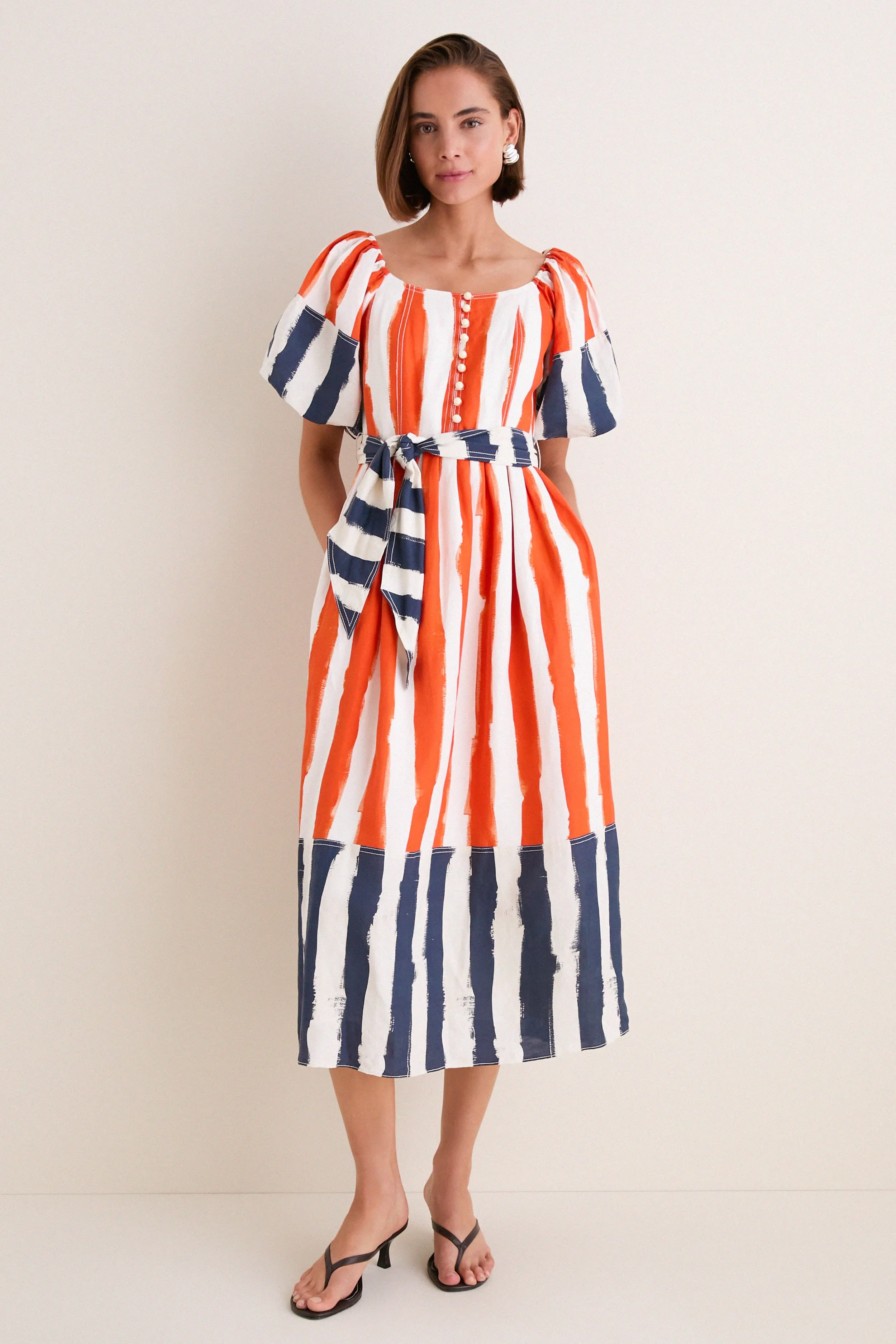 Lighthouse Stripe Red Lucy Dress sold by Tuckernuck