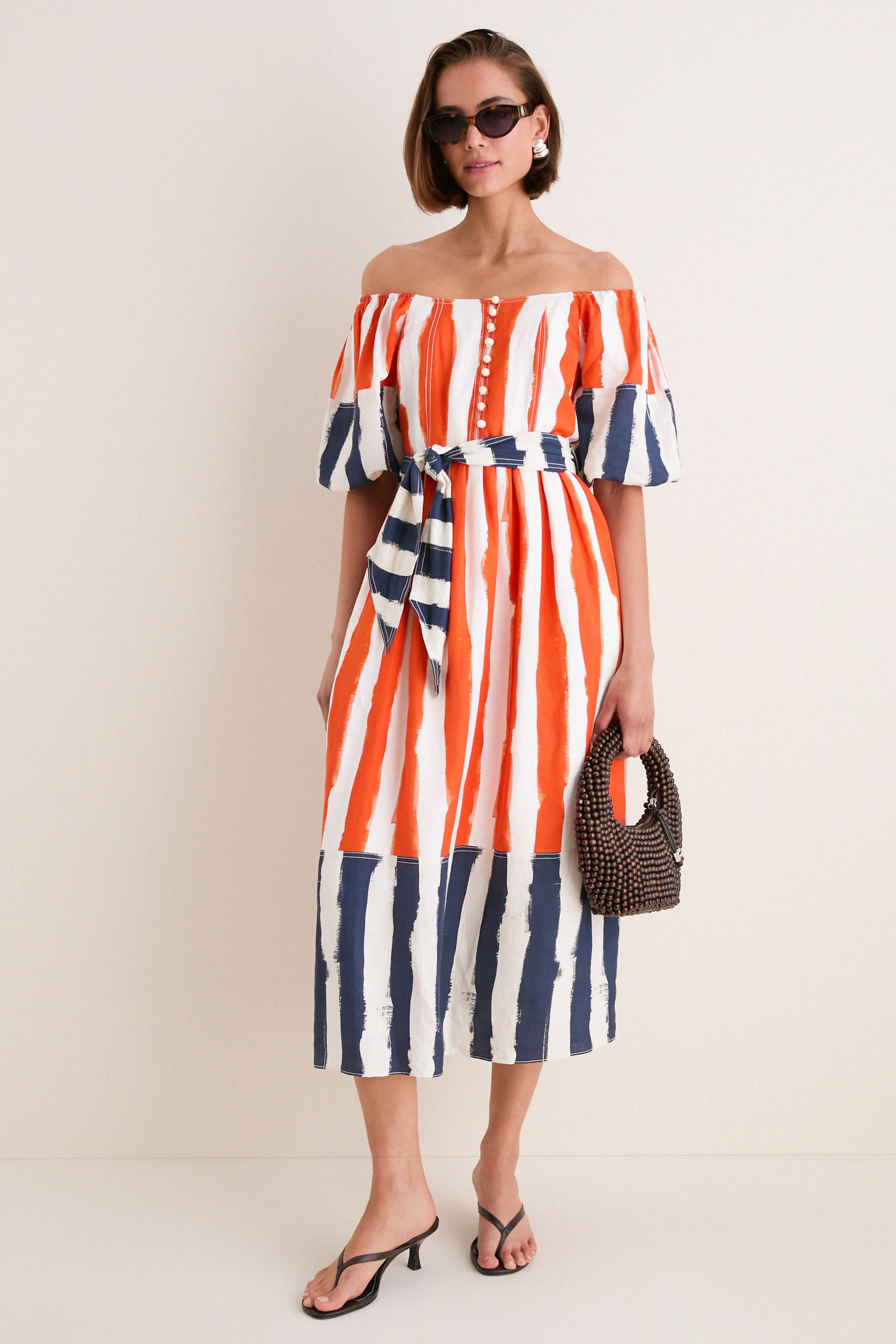 Lighthouse Stripe Red Lucy Dress sold by Tuckernuck product image thumbnail 3