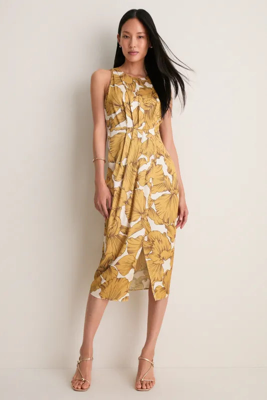 Honey Gold Caroline Sleeveless Midi Dress made by Greylin