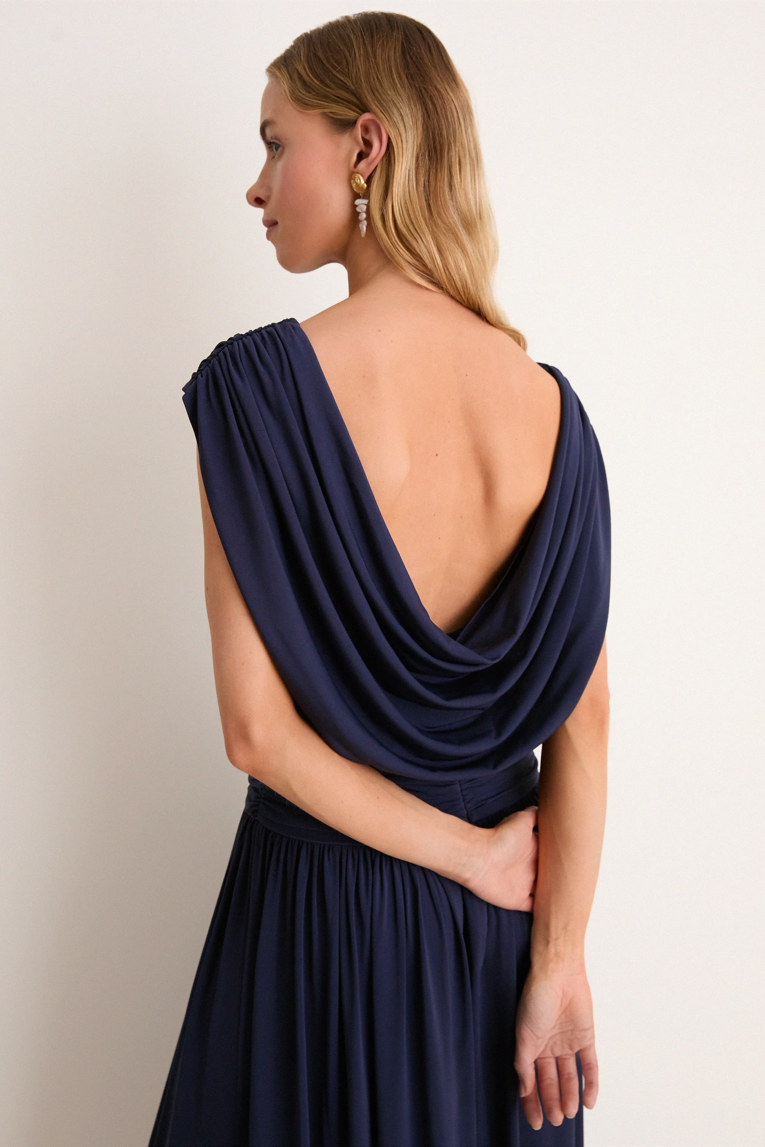 Navy Luciana Midi Dress sold by Tuckernuck product image thumbnail 2