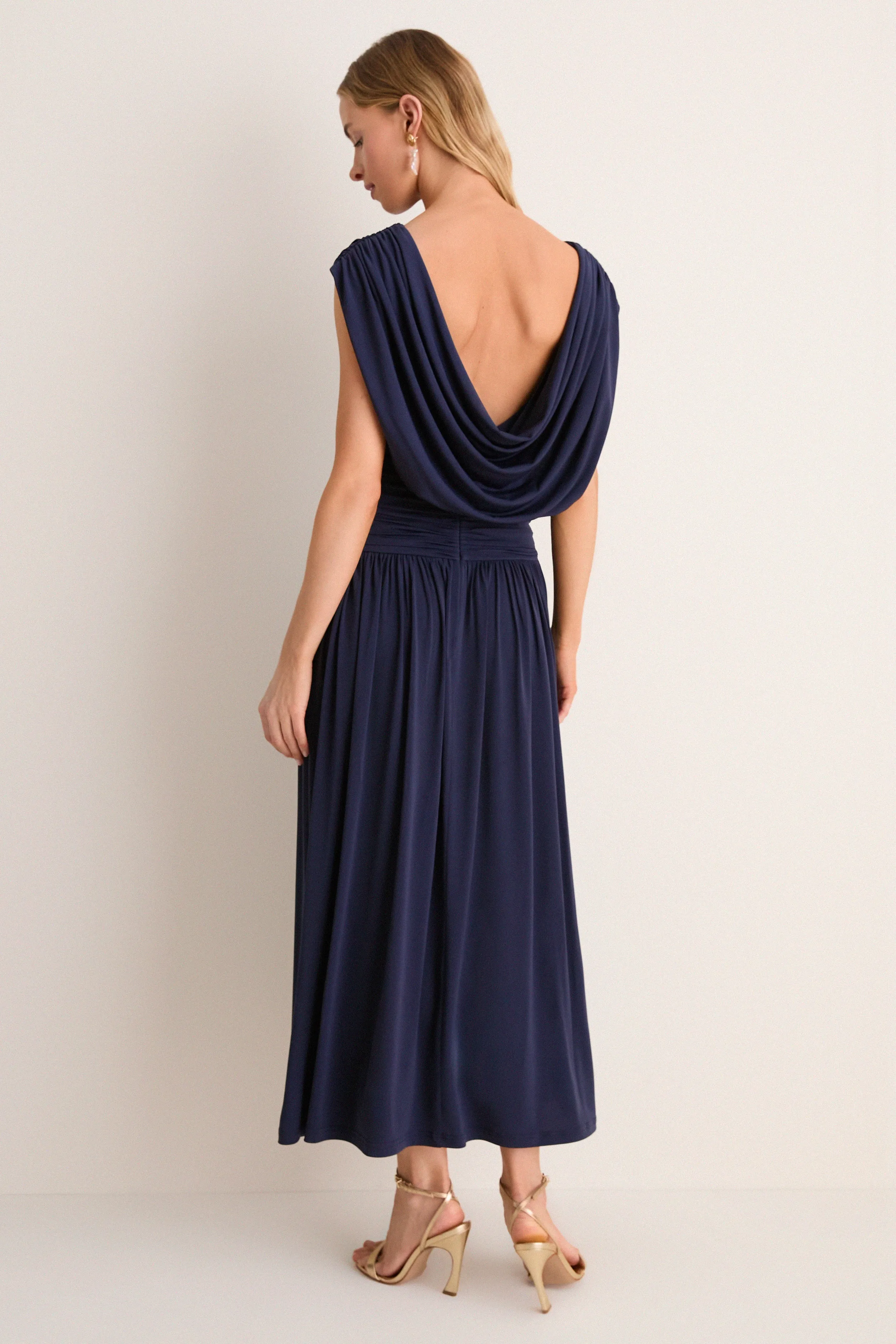 Navy Luciana Midi Dress sold by Tuckernuck product image thumbnail 5