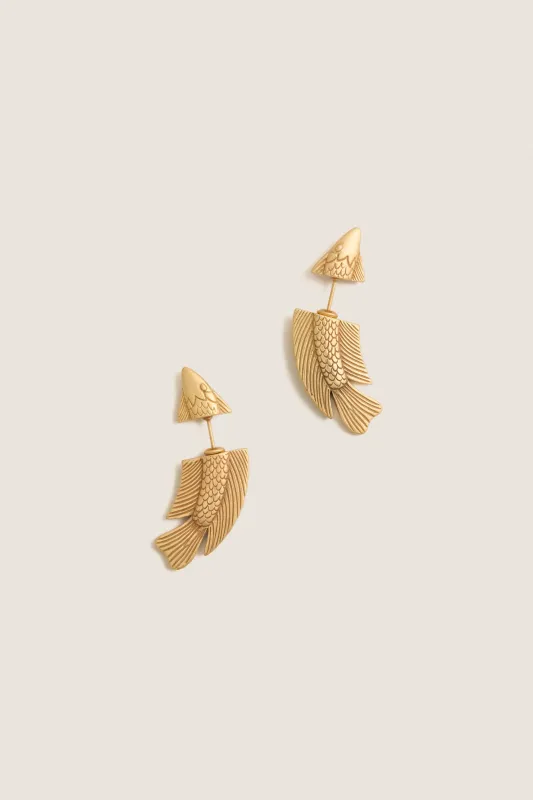 Antique Brass Neemo Earrings made by Cult Gaia