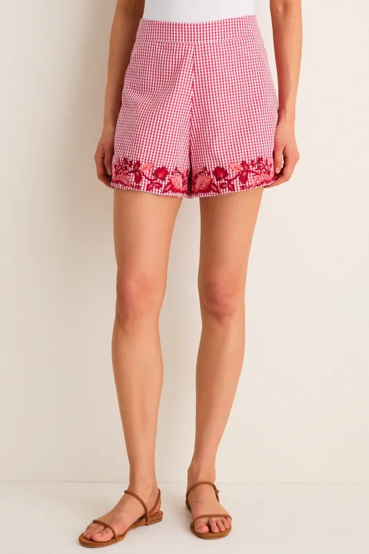 Picnic Plaid Lizzie Short made by Anna Cate