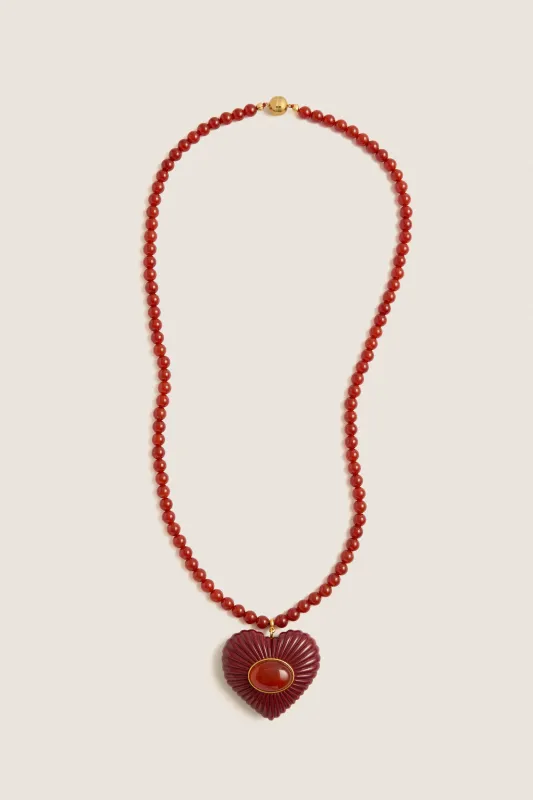 Red Solis Necklace made by Julietta