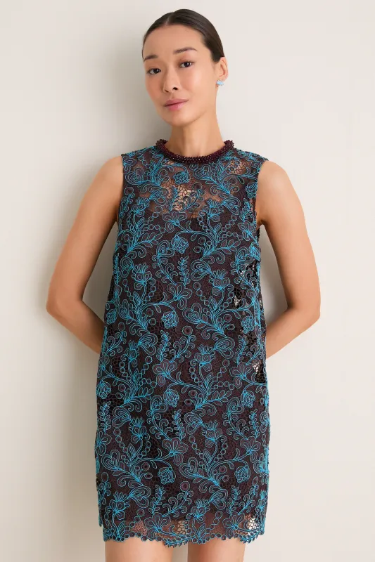 Chocolate Francine Mini Dress made by Alemais