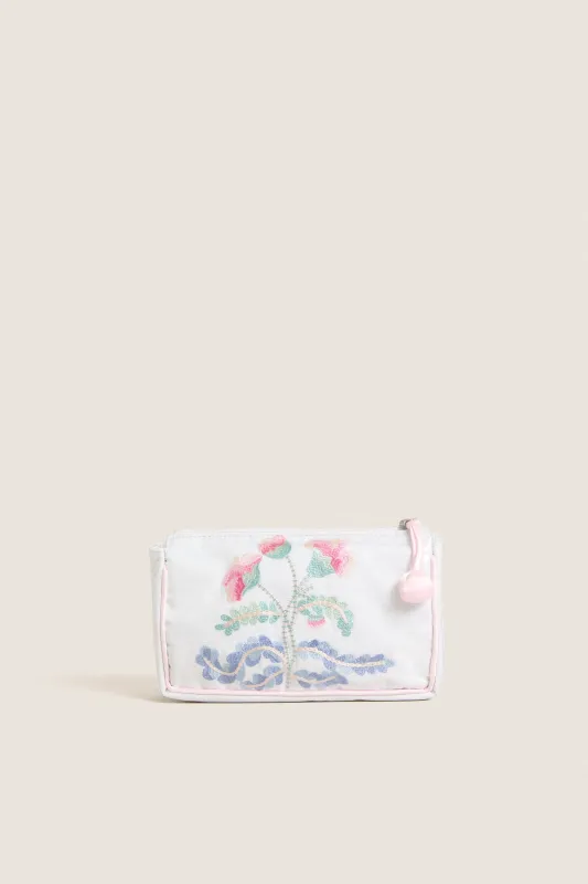 Small Carnation Makeup Bag made by Lenora