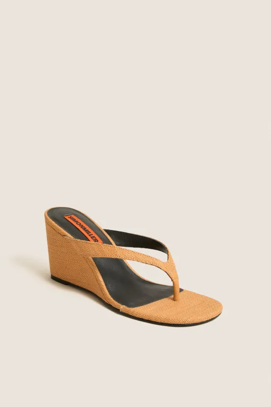 Dark Natural Soleil Wedges made by Simon Miller