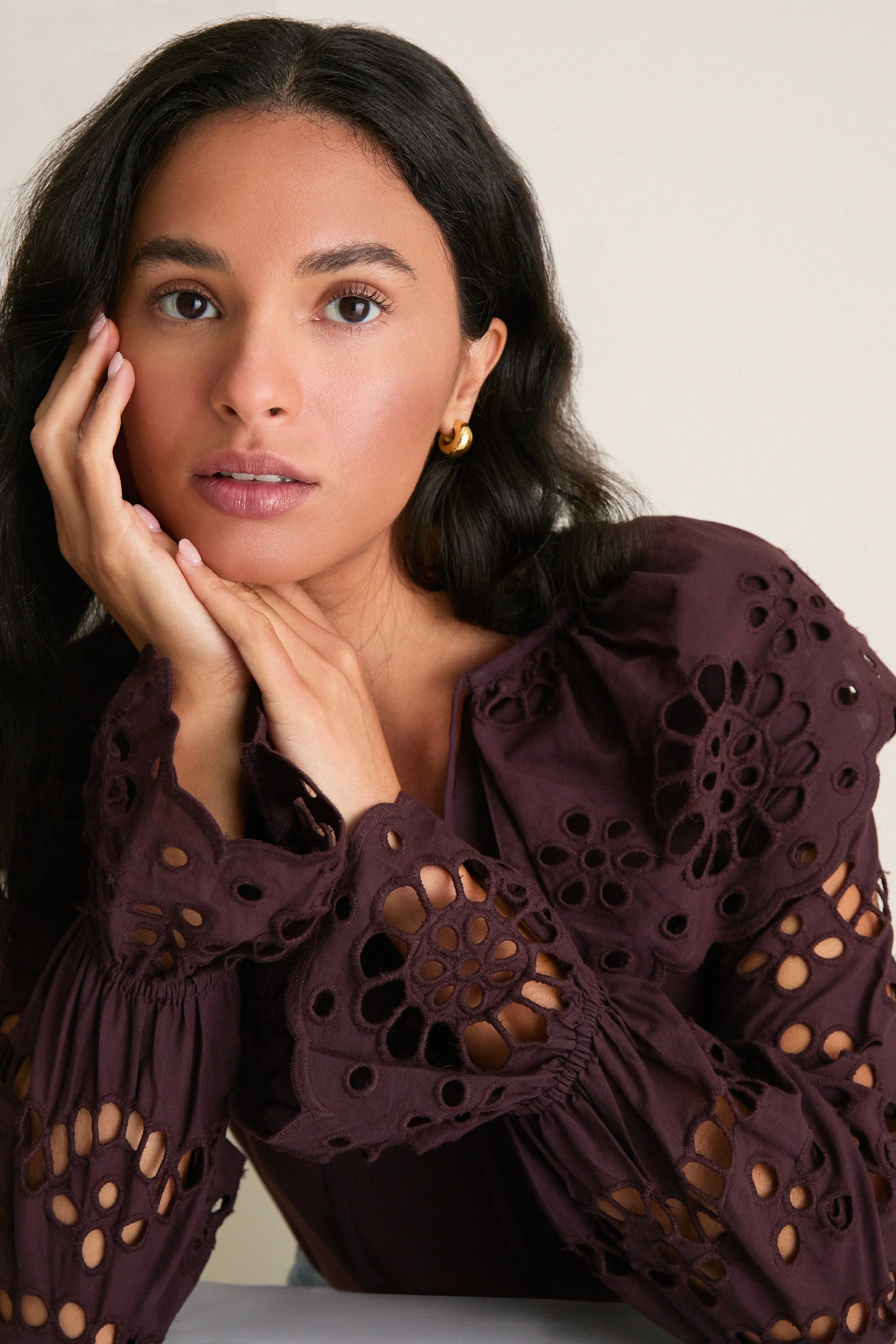 Chocolate Aislinn Blouse sold by Tuckernuck product image thumbnail 5