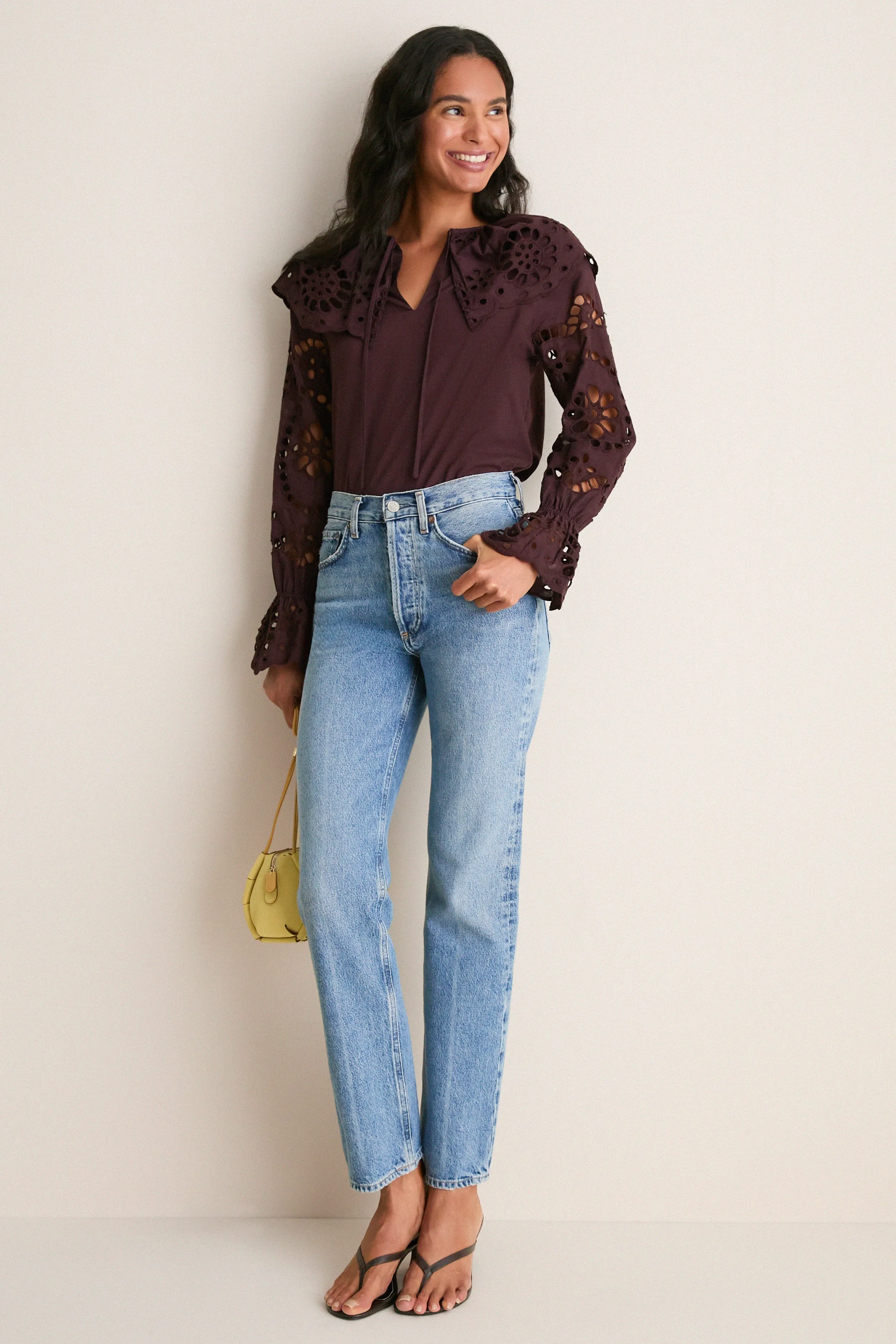 Chocolate Aislinn Blouse sold by Tuckernuck product image thumbnail 2