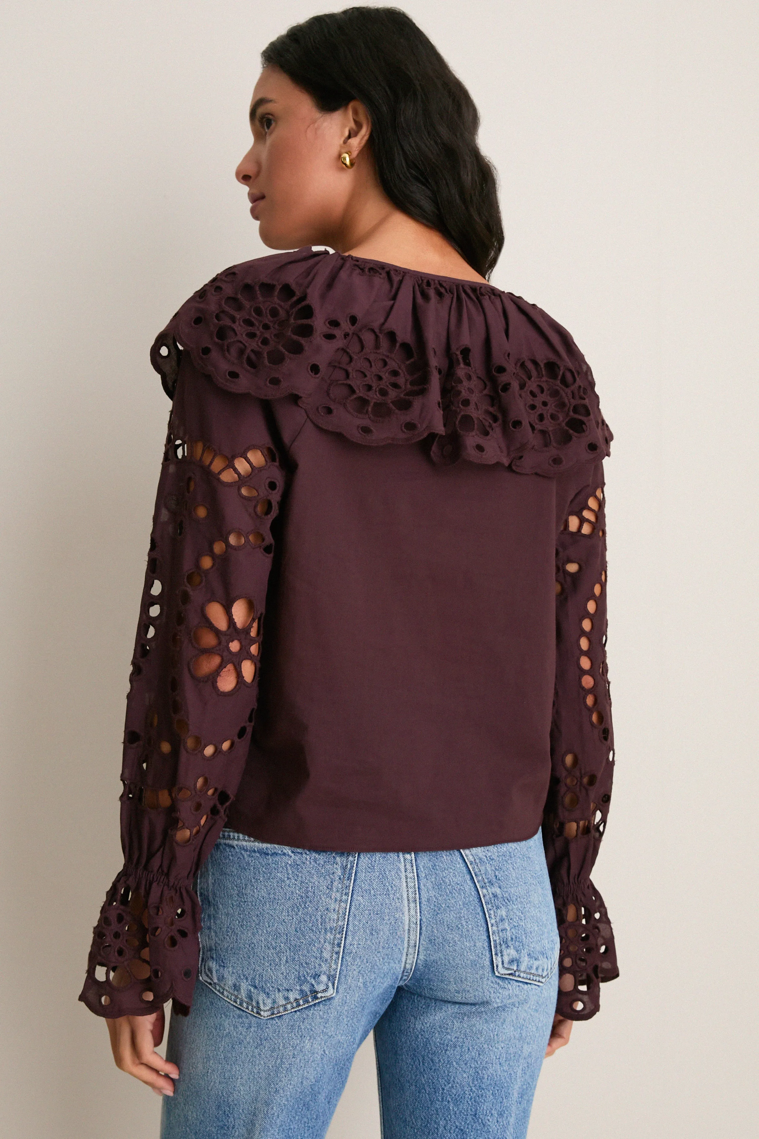 Chocolate Aislinn Blouse sold by Tuckernuck product image thumbnail 4